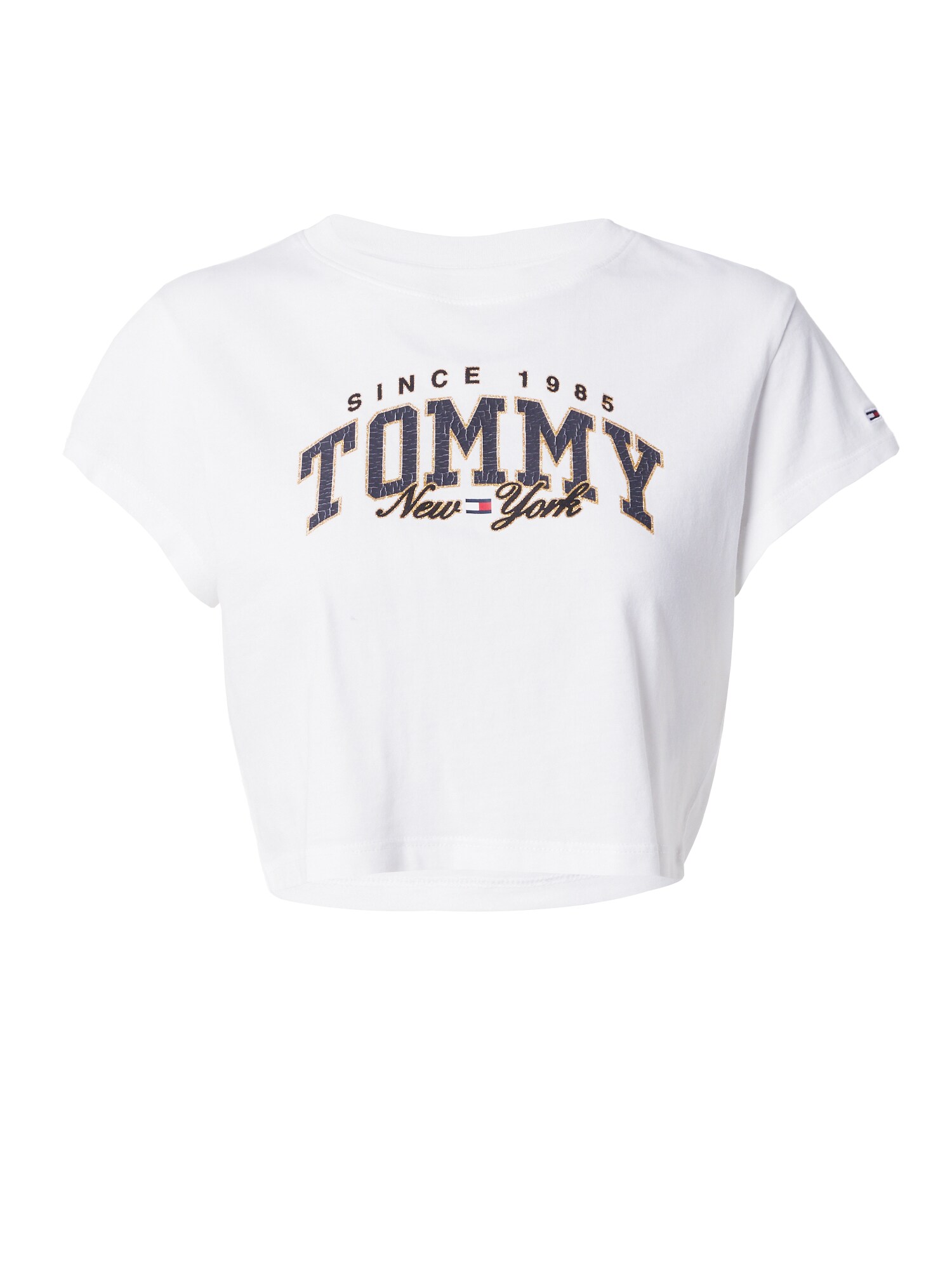 Tommy Jeans Majica  mornarsko plava / žuta / crvena / bijela