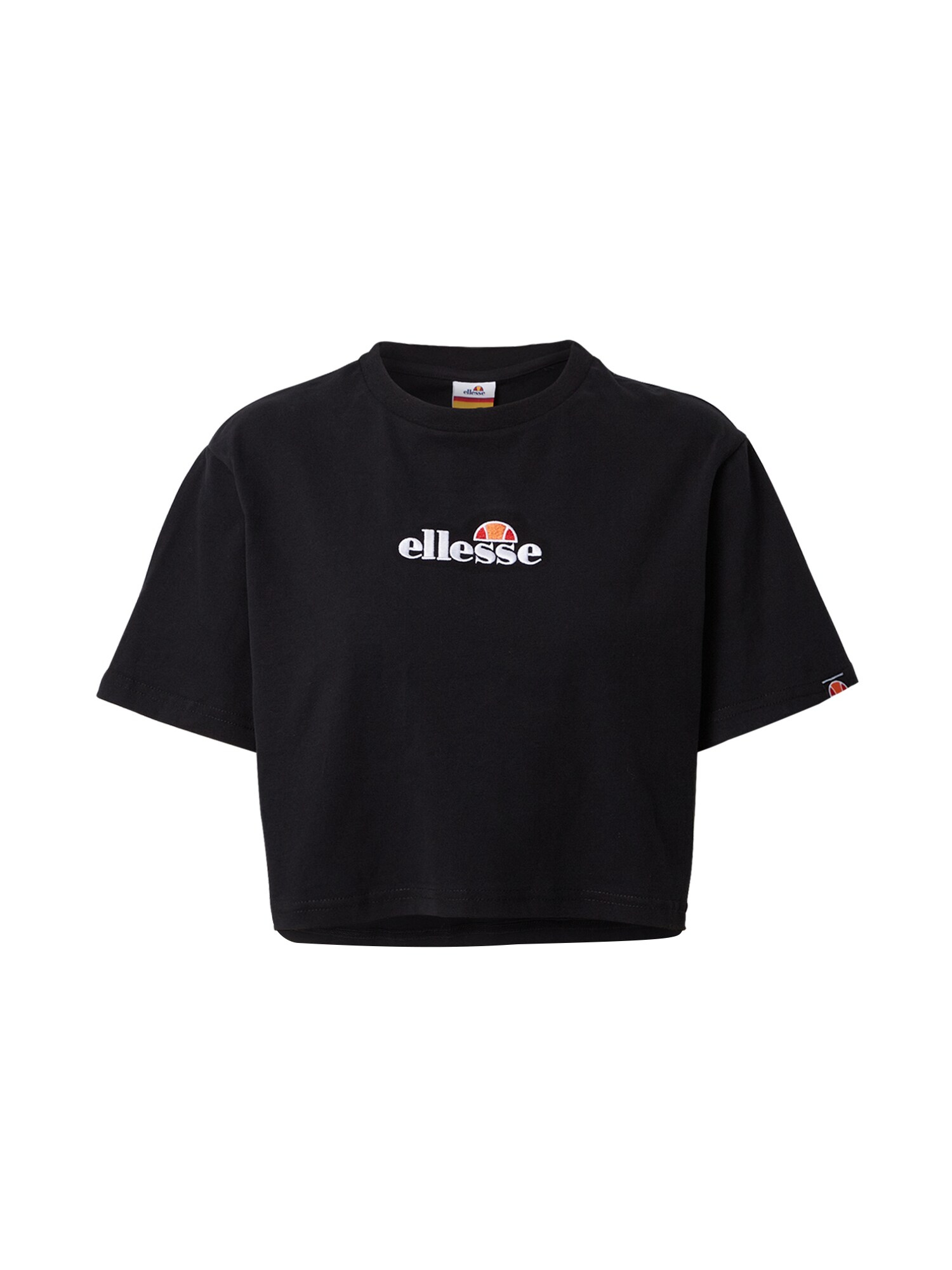 ELLESSE Marškinėliai 'Fireball'  juoda / balta / oranžinė