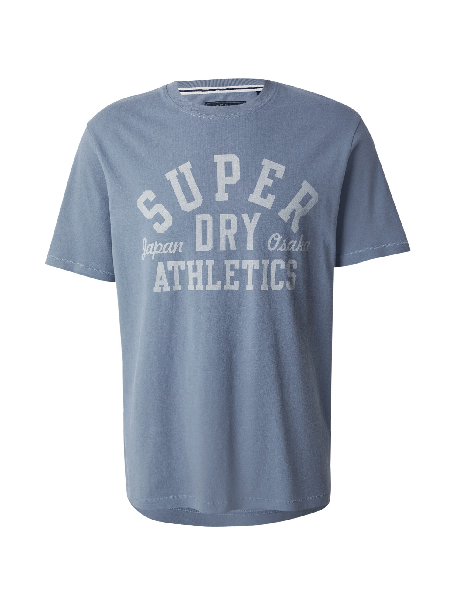Superdry & Co Tricou 'Athletic Essential'  albastru marin / gri deschis