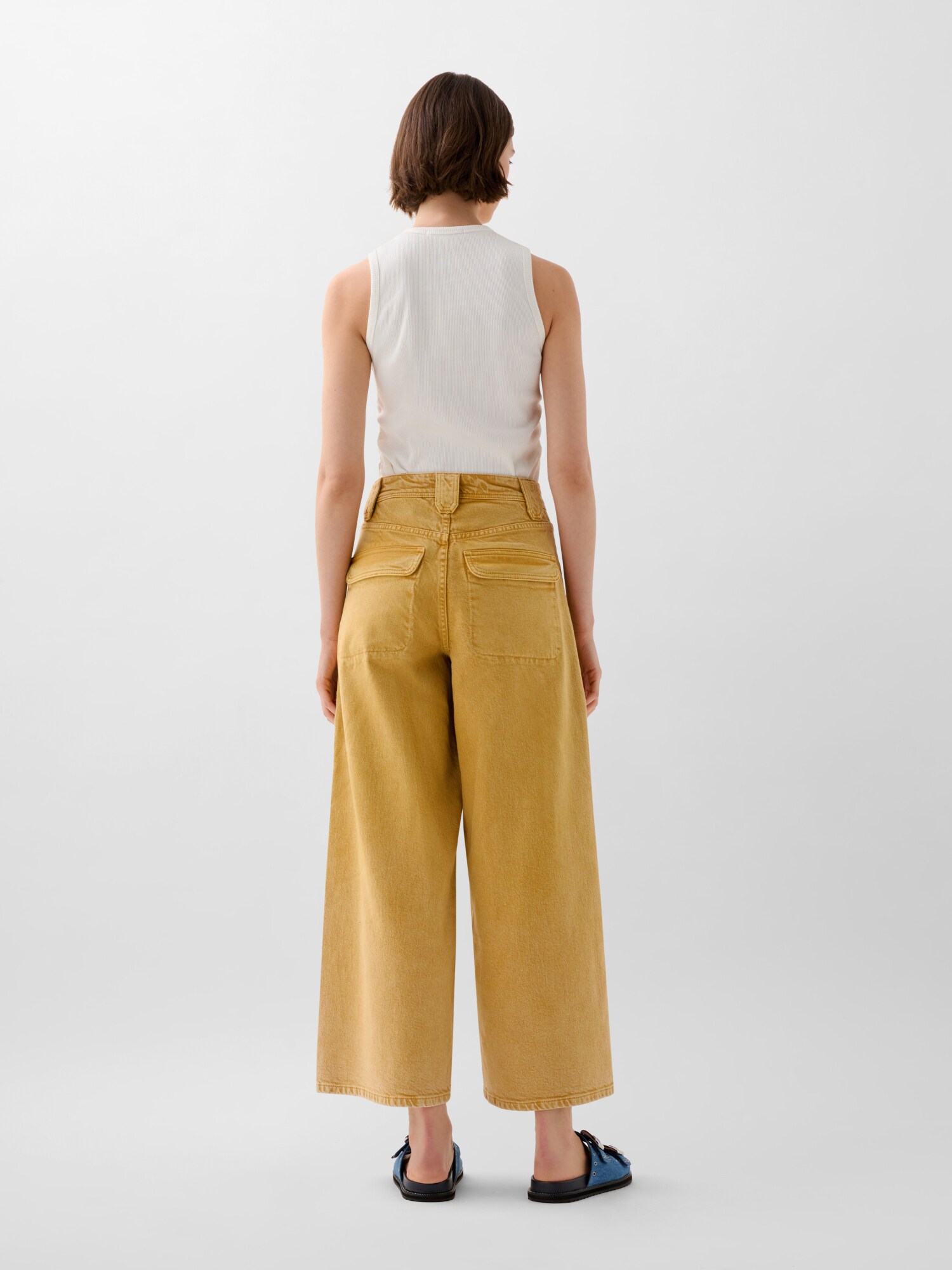 Thumbnail - Scalpers Culotte Washed Denim Pant