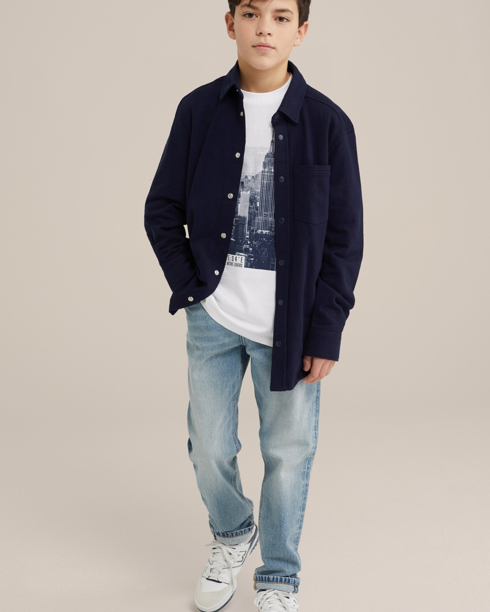 WE Fashion Póló  tengerészkék / szürke / smaragd / fehér termék 2. képe