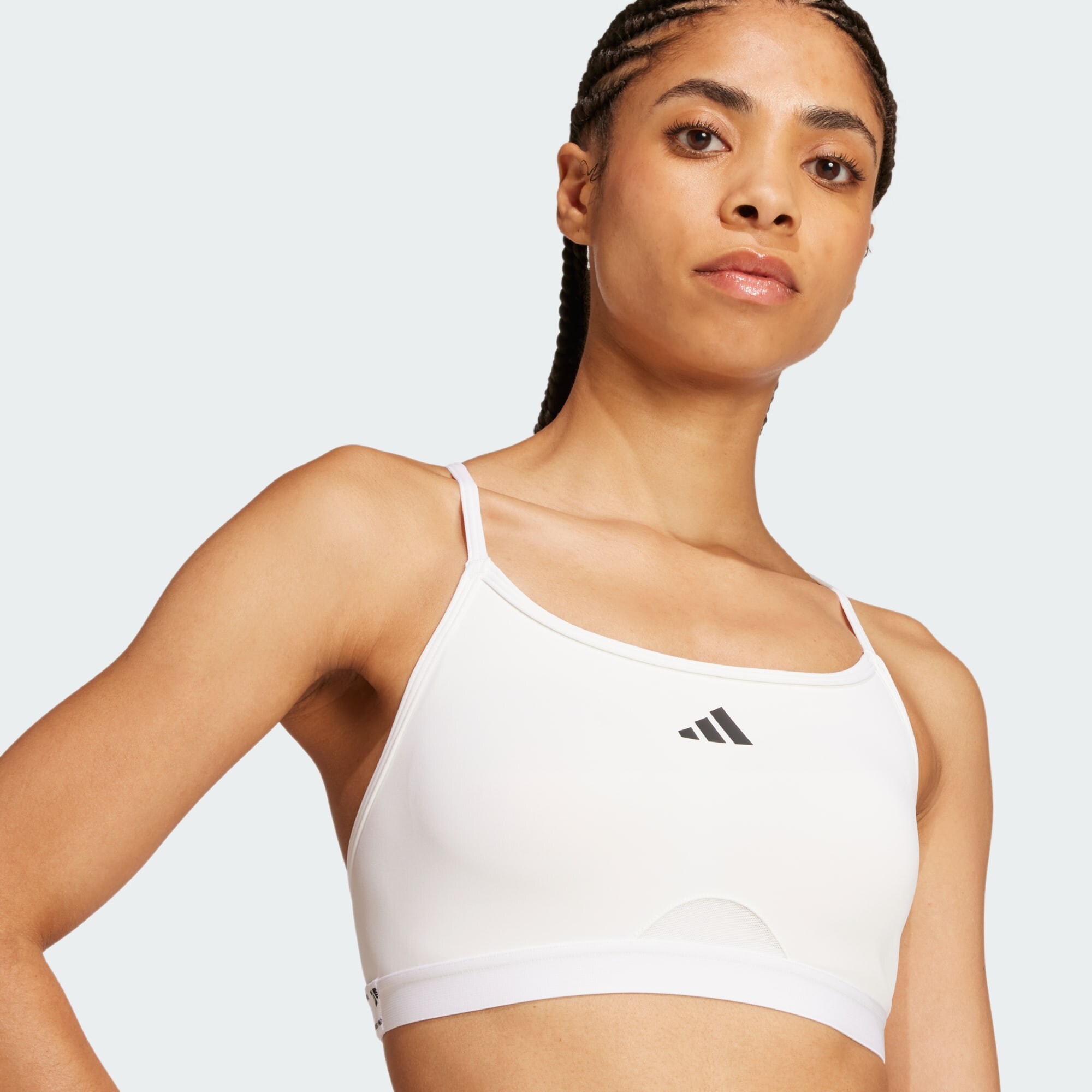ADIDAS PERFORMANCE Športová podprsenka 'Aeroreact' čierna / biela (obrázok 5)