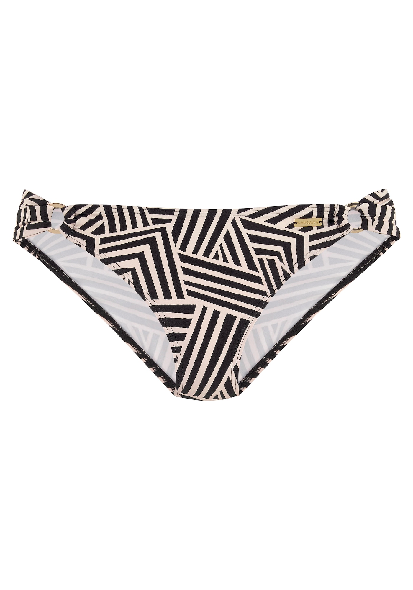 LASCANA Slip costum de baie  ecru / negru