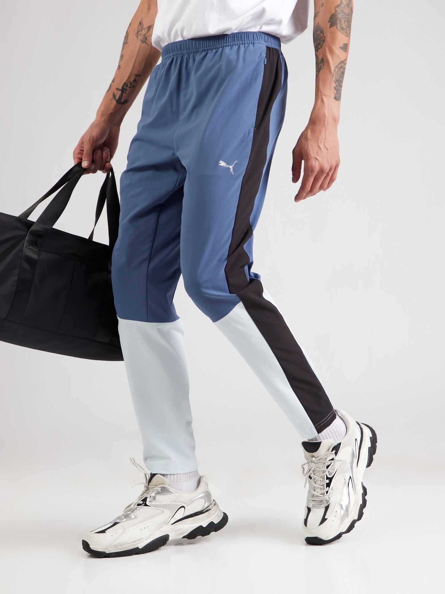 PUMA Sportnadrágok 'ULTRAWEAVE'  királykék / fekete / fehér termék 2. képe