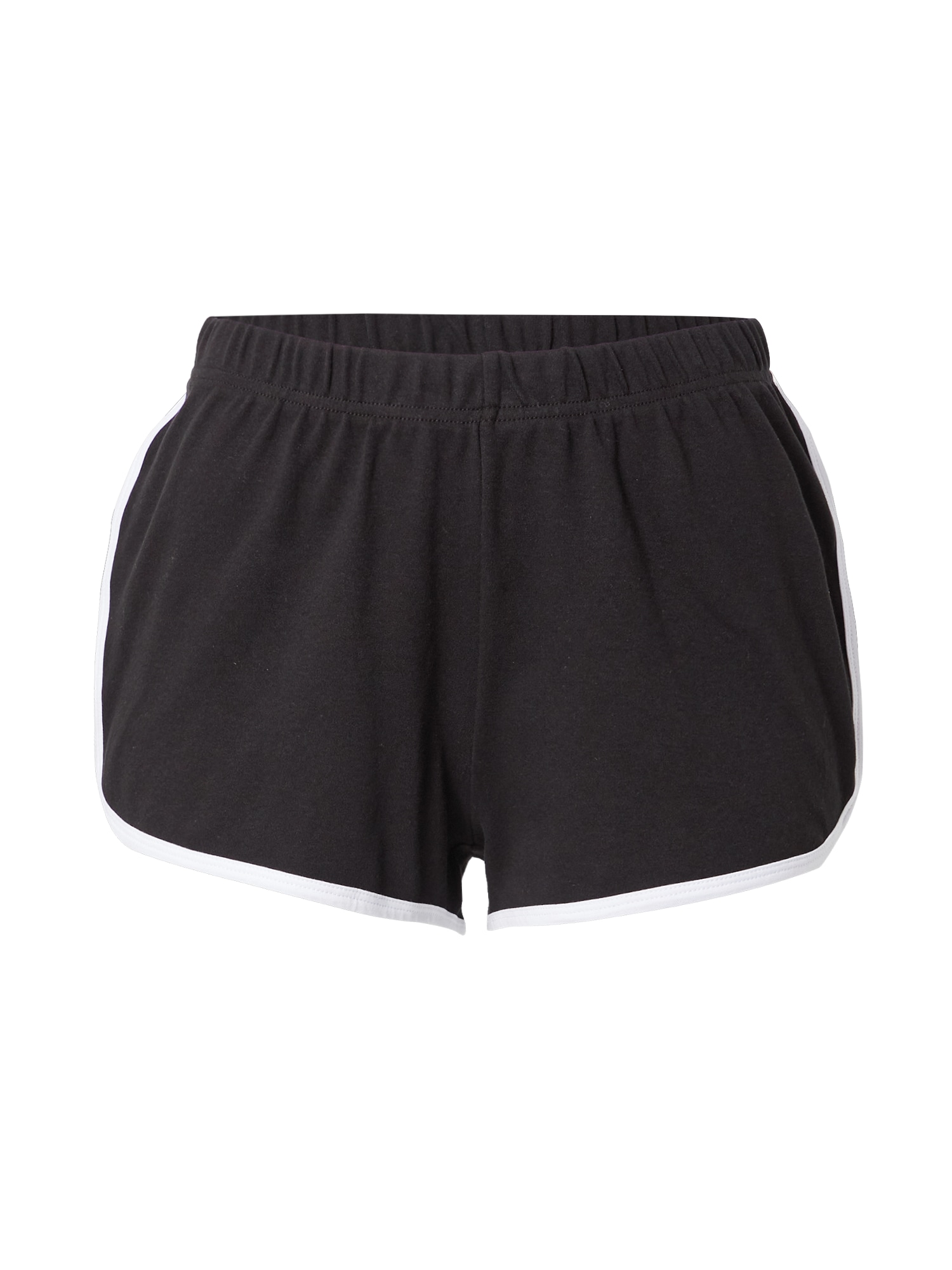 Urban Classics Calças  preto / branco