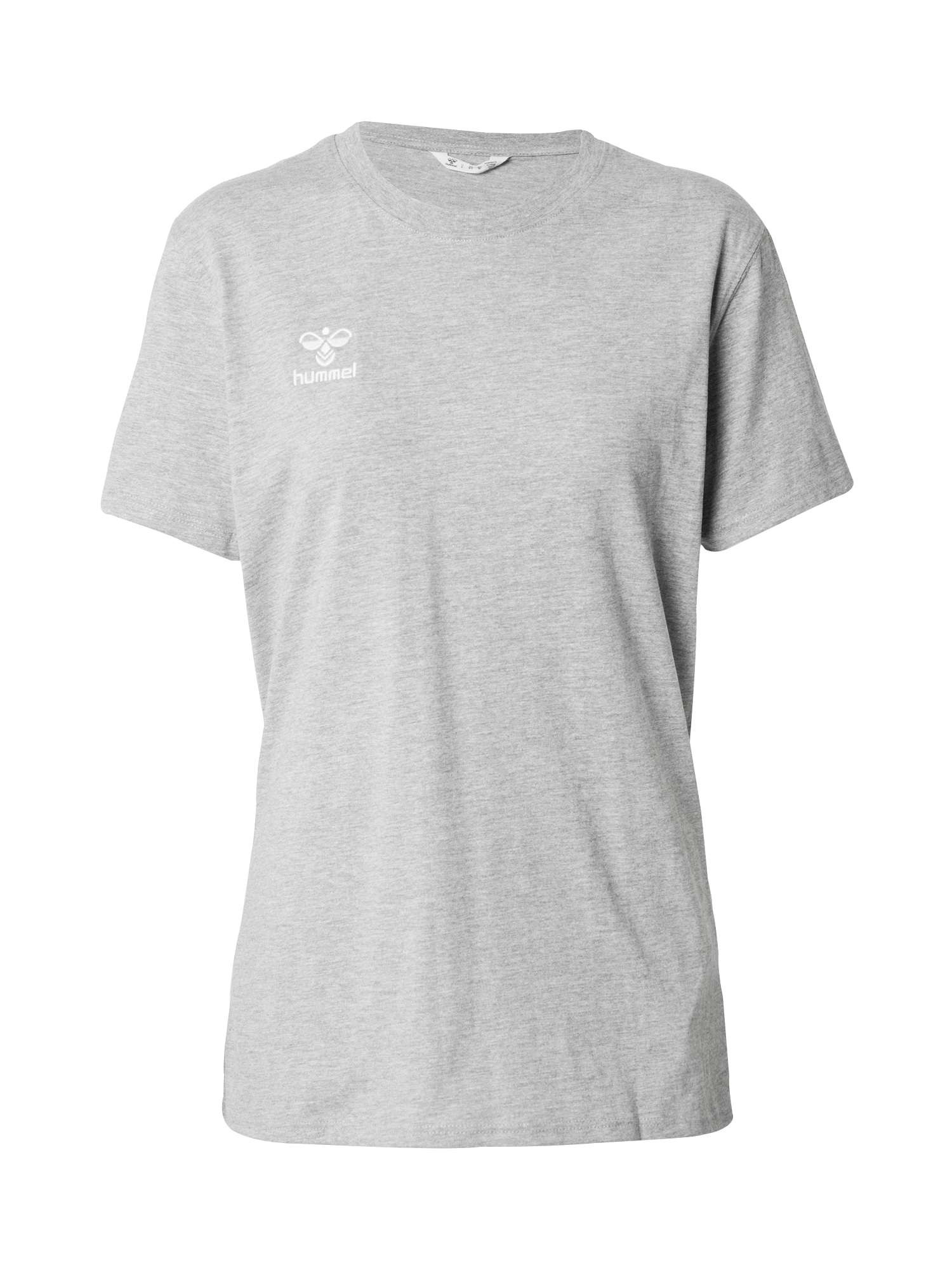 Hummel Функционална тениска 'Go 2.0'  сив меланж / бяло