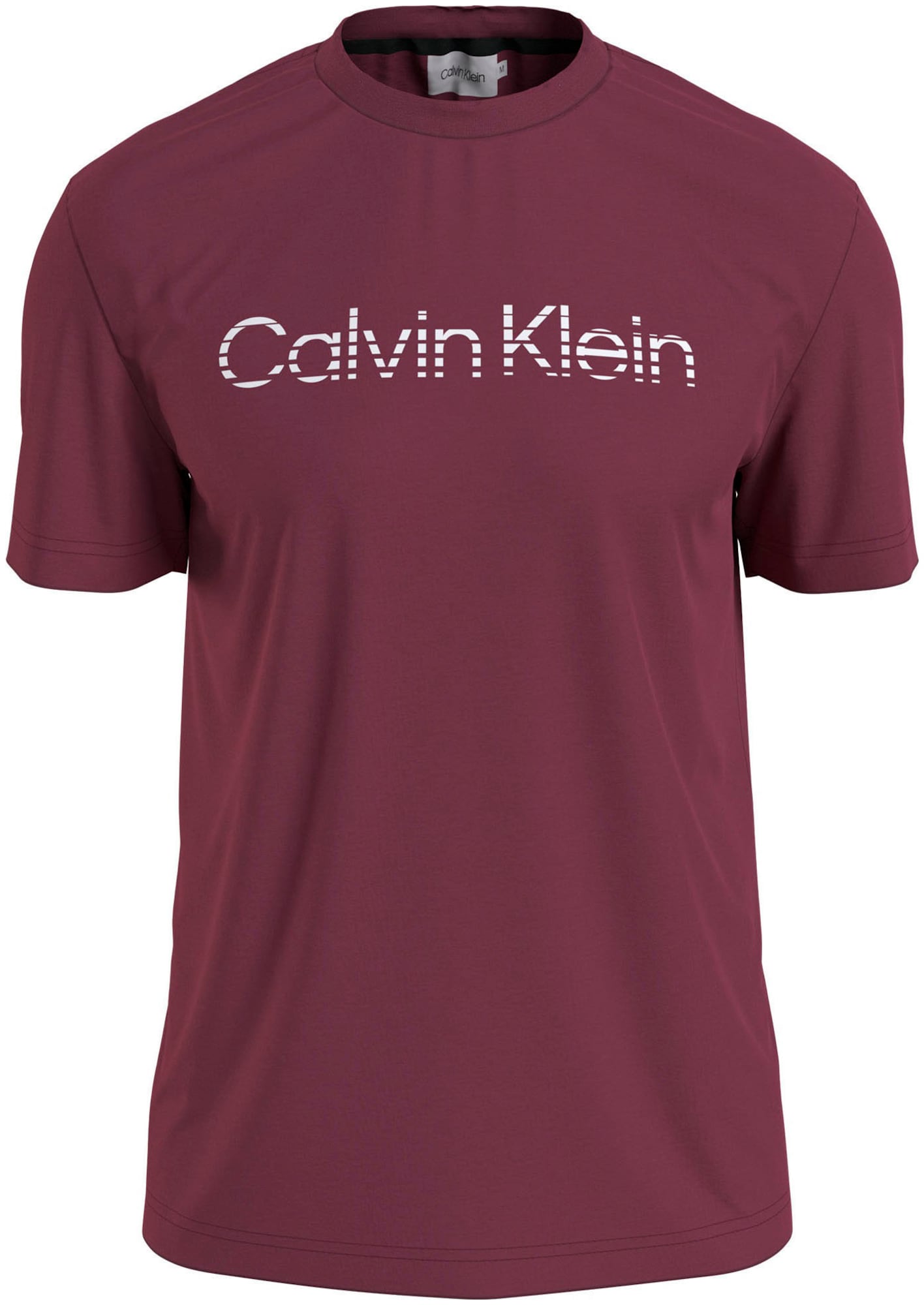 Calvin Klein Póló 'DEGRADE'  bordó / fehér