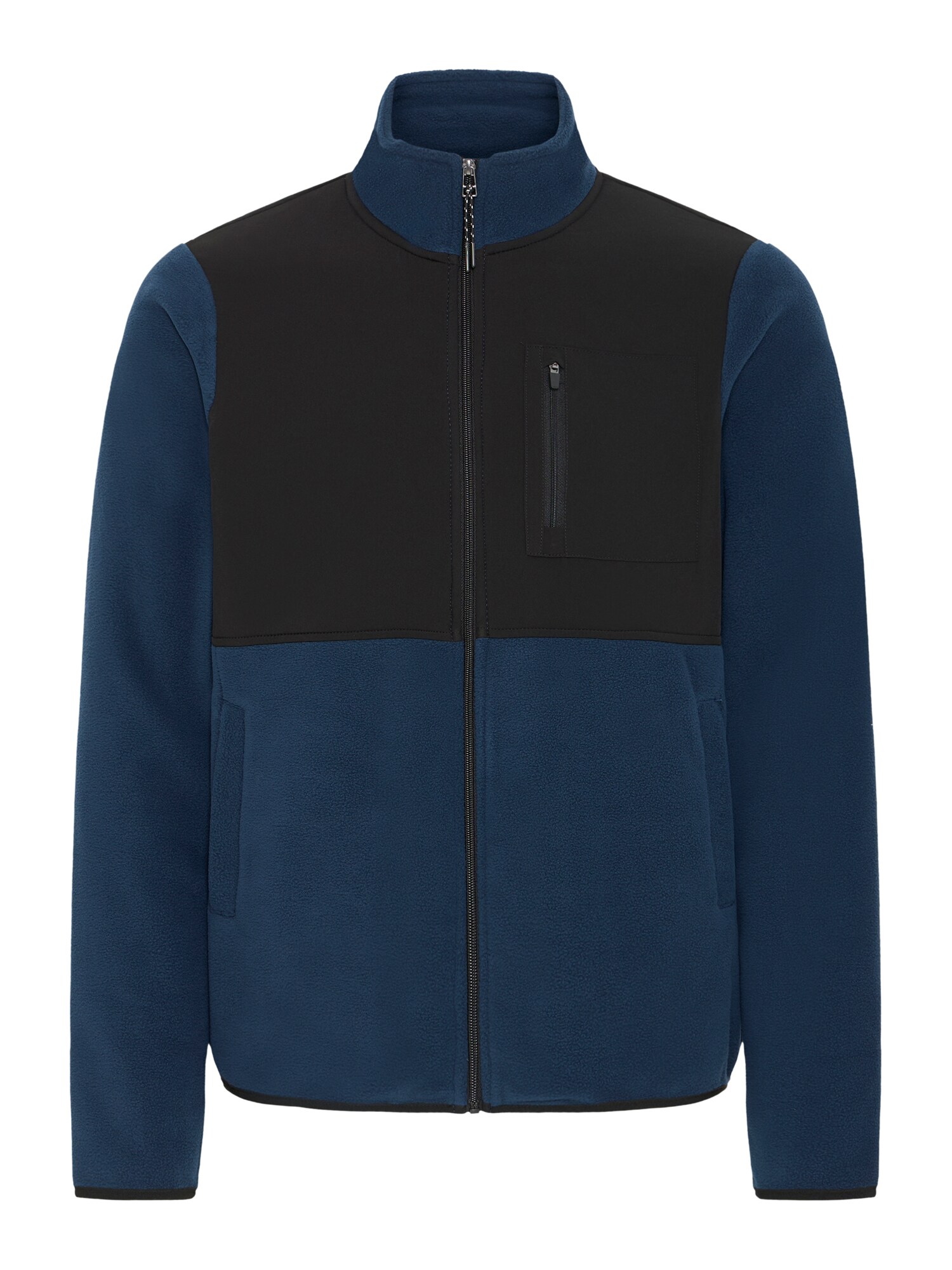 BLEND Jachetă  fleece BHMARIO  albastru gențiană / negru