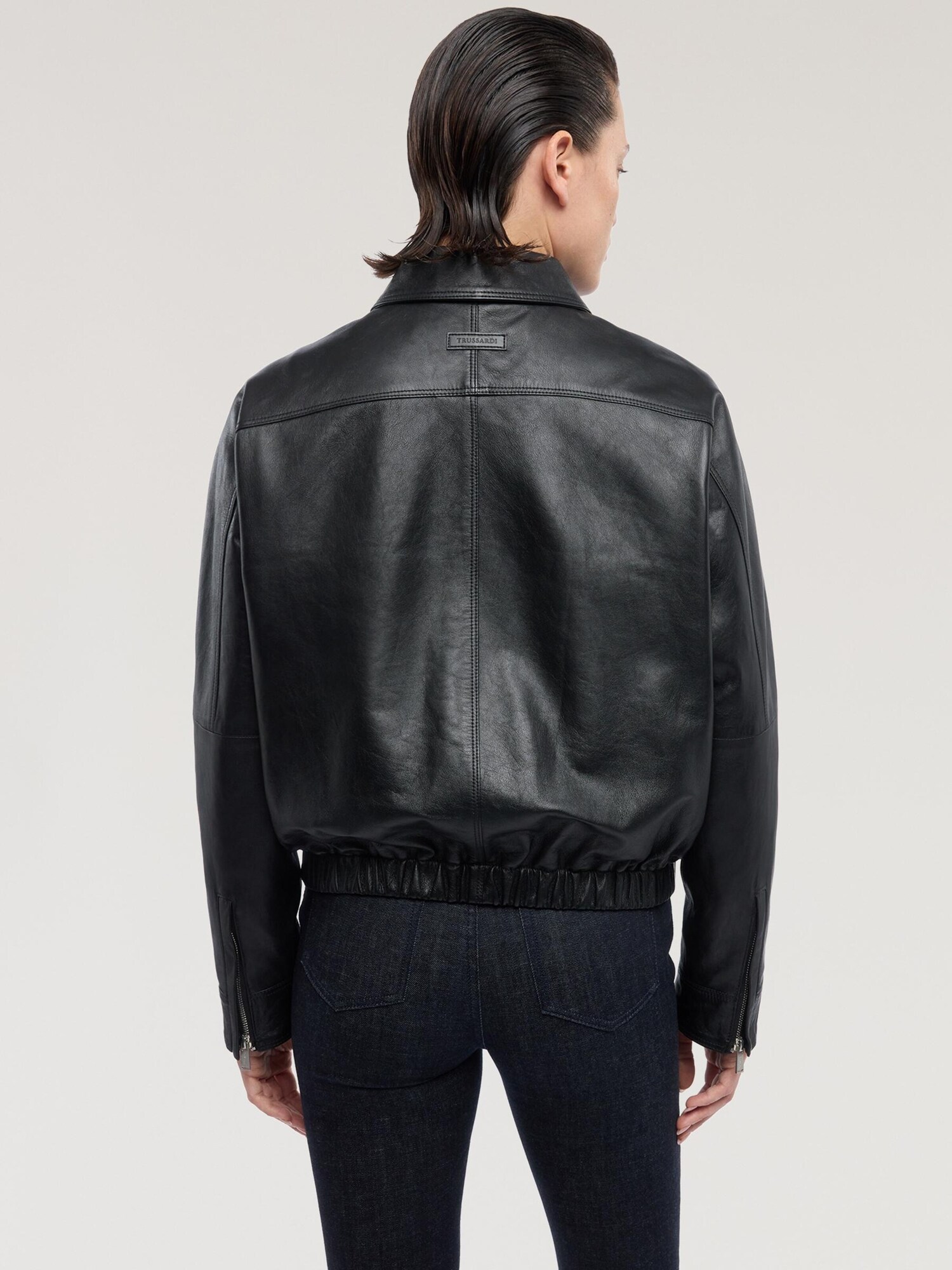 Trussardi Chaqueta de entretiempo negro – imagen 7