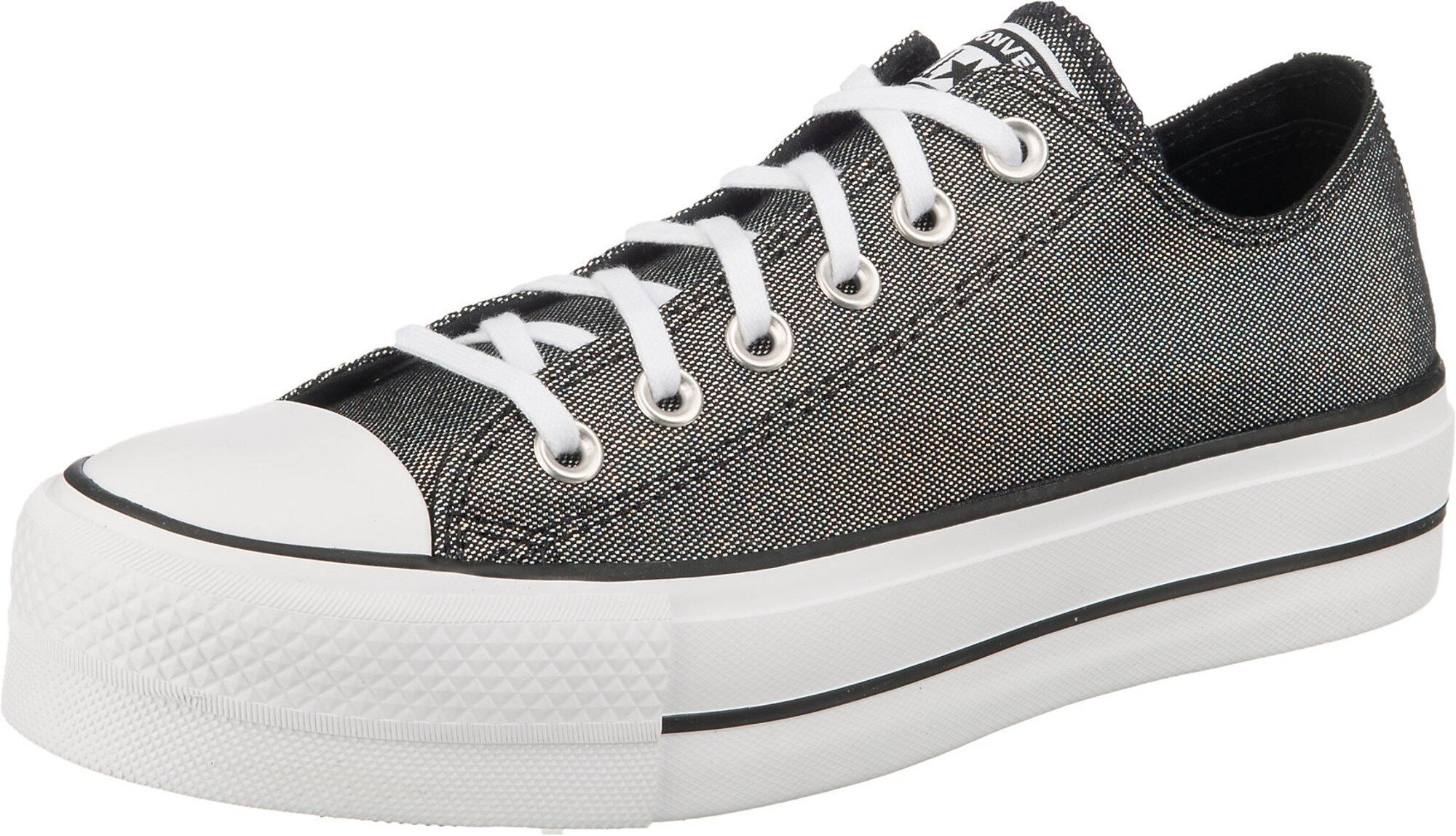 CONVERSE Sportbačiai be auliuko 'Chuck Taylor All Star Lift - Ox'  margai juoda / antracito