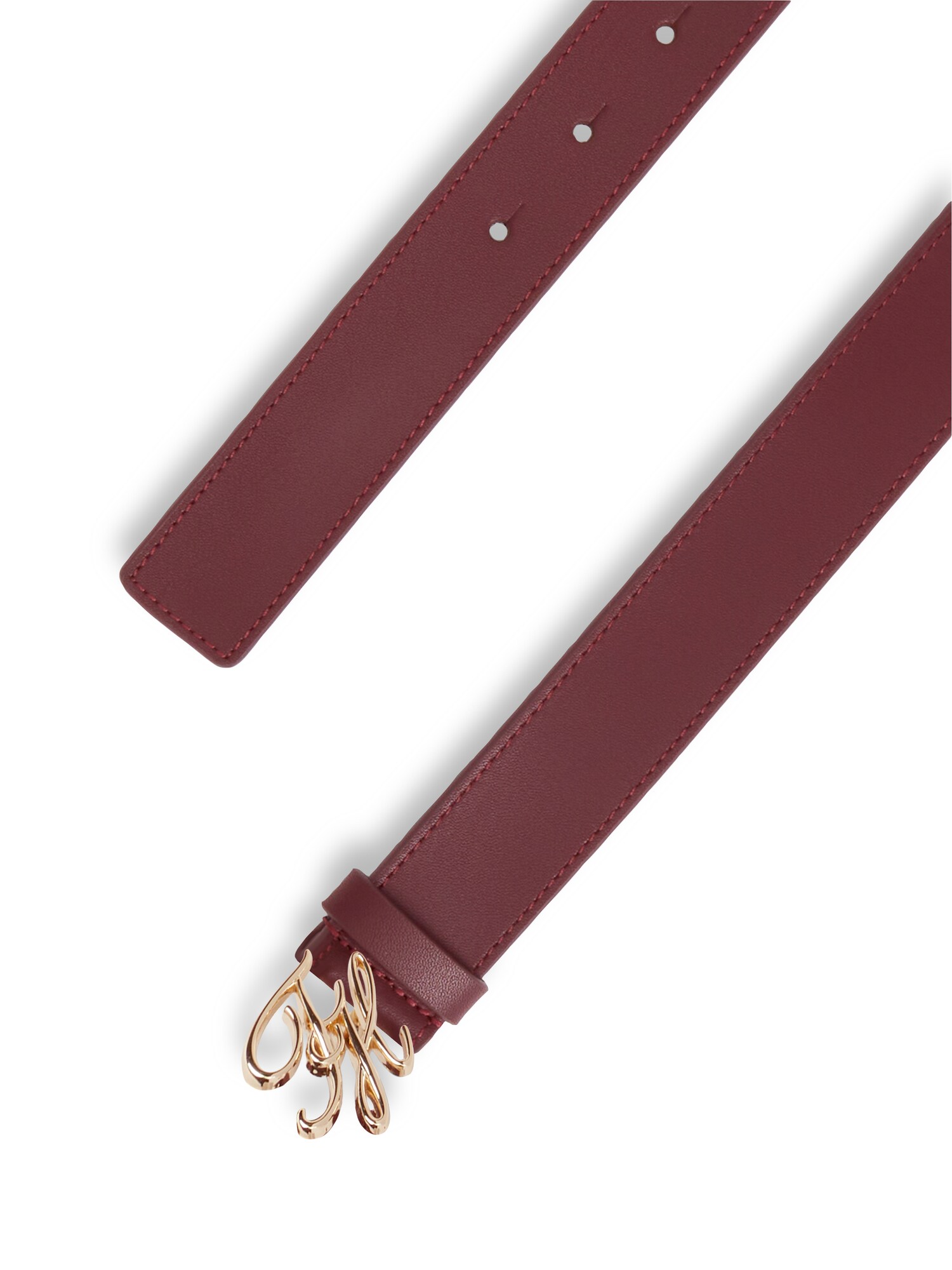 TOMMY HILFIGER Cinturón 'SCRIPT 3.0'  rojo vino – imagen 3