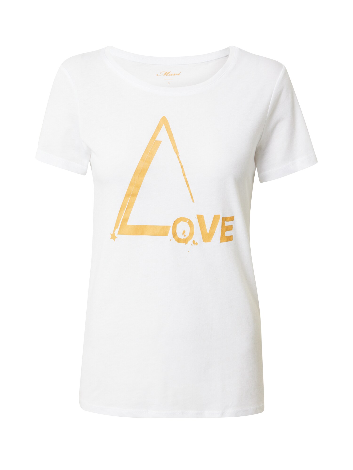 Mavi Marškinėliai 'Love'  balta / auksas