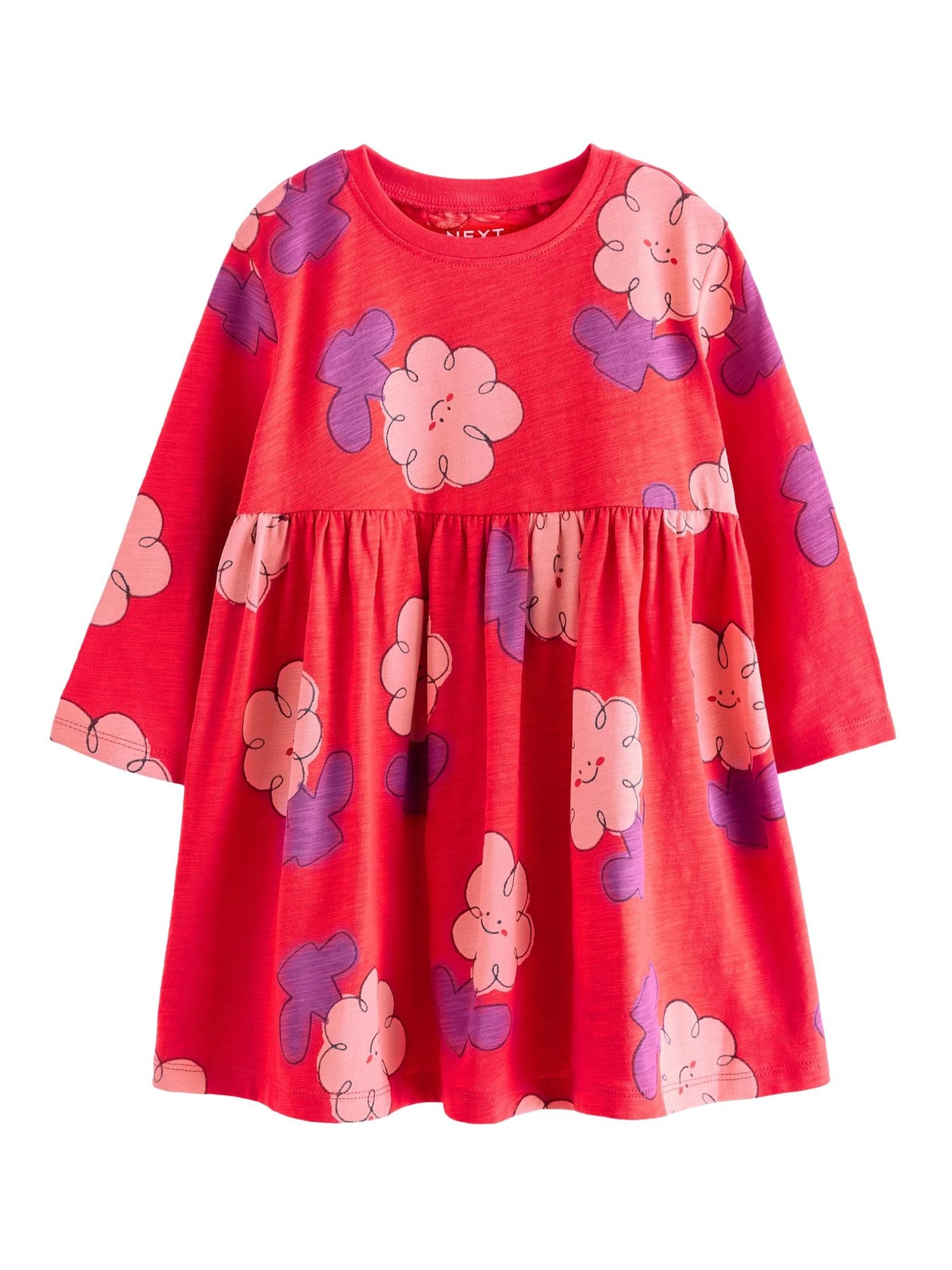 Next Rochie  albastru închis / roz pal / roșu