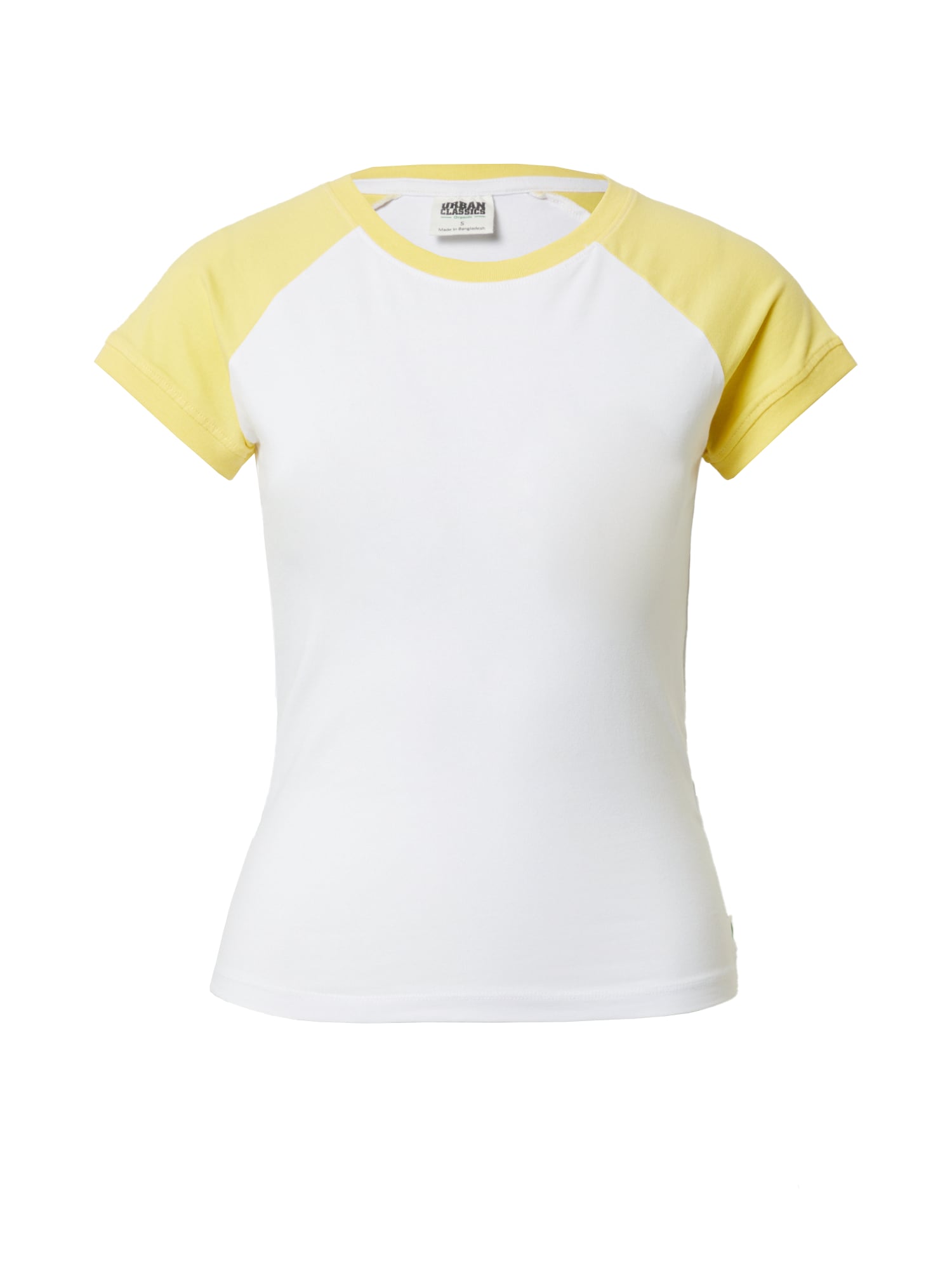 Urban Classics Tricou  galben / alb