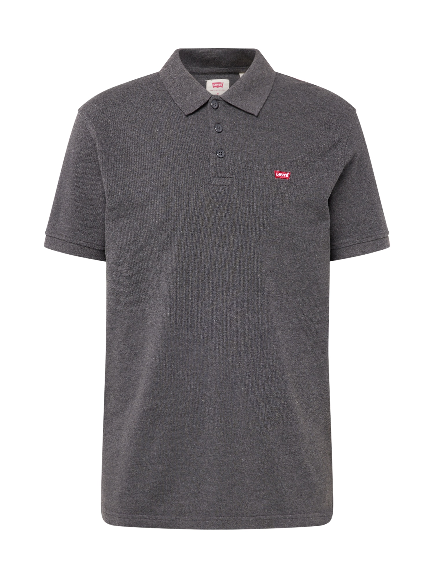 LEVI'S ® Tričko 'Housemark Polo'  sivá melírovaná / červená