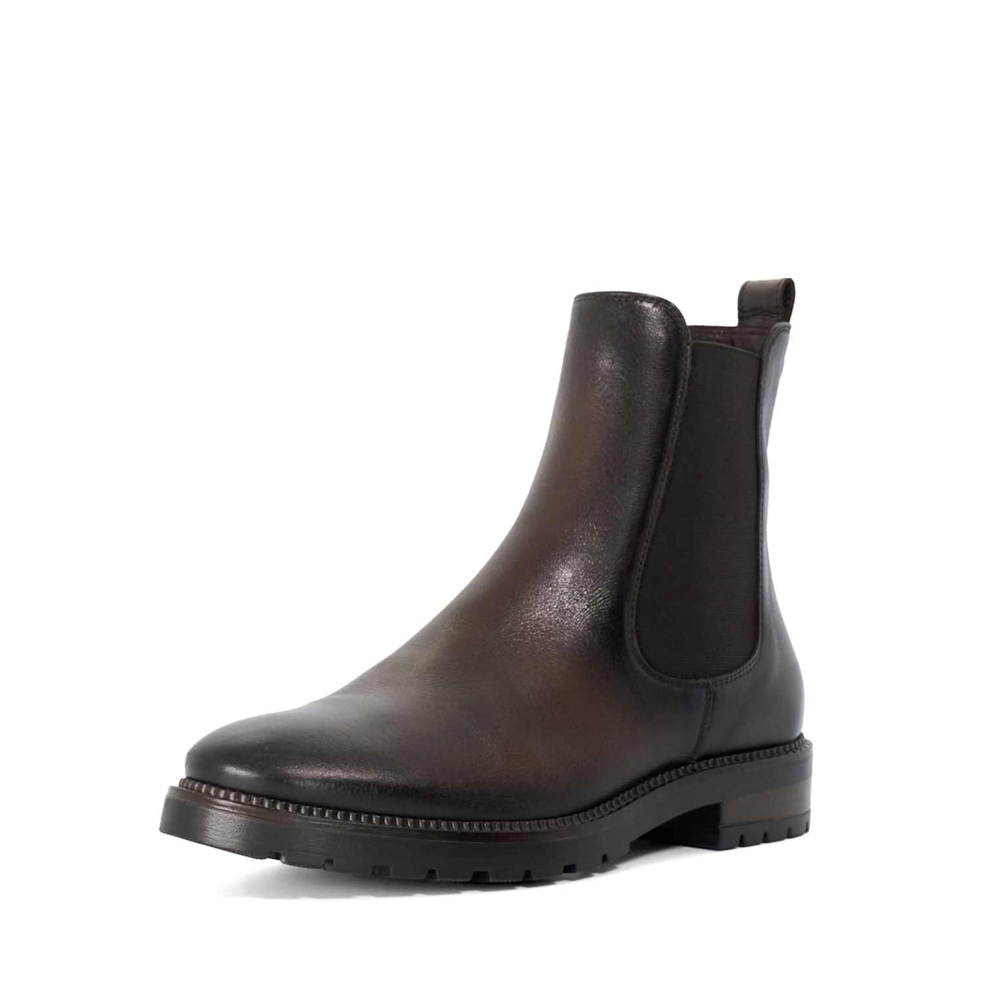 Dune LONDON Chelsea boots 'Poema' donkerbruin