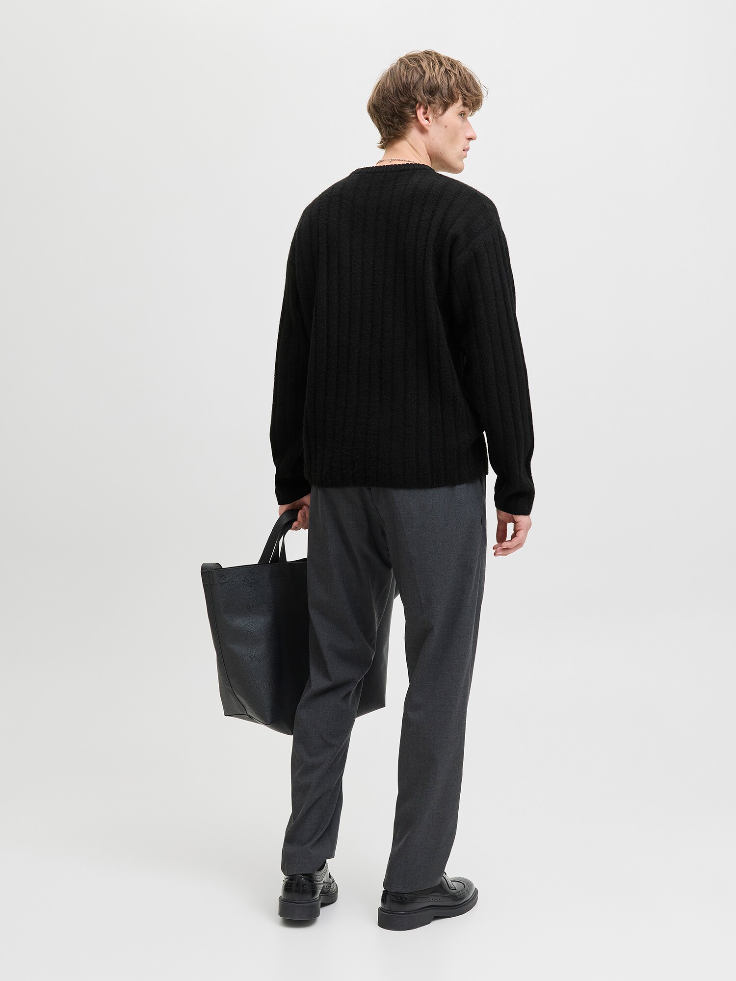 JACK & JONES Sveter 'JJEBRADLEY CARTER' čierna (obrázok 3)