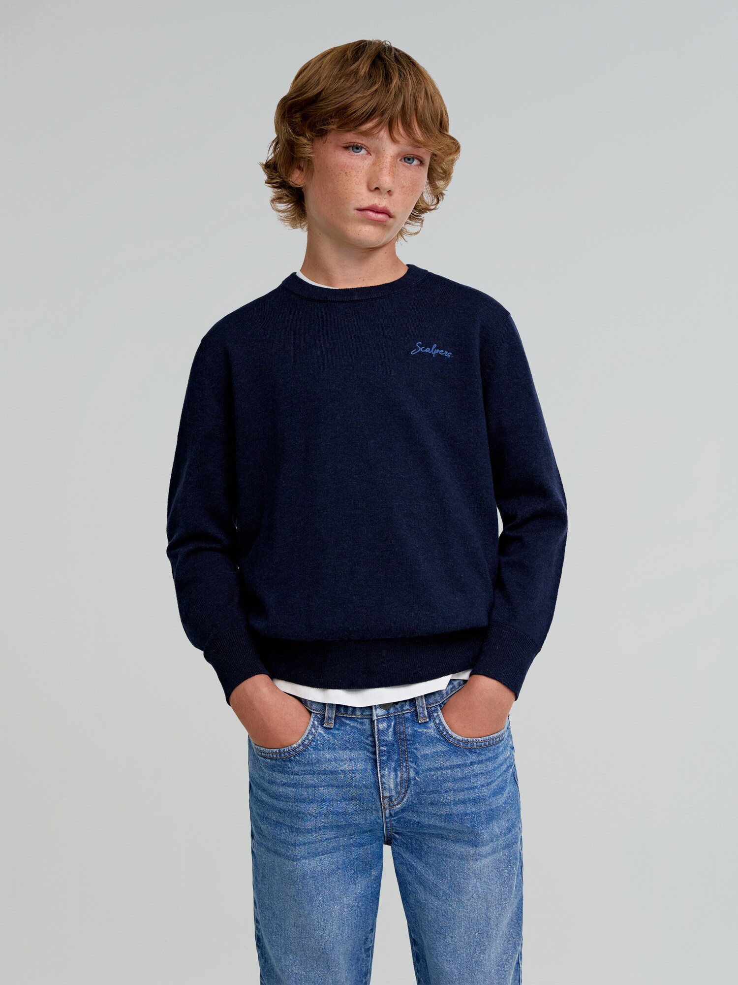 Thumbnail - Scalpers Pullover Skull Intarsia