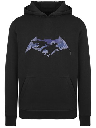 F4NT4STIC Sweatshirt ‘Batman v Superman Battle’ Indigo / Smoky blue / Duifblauw / Zwart