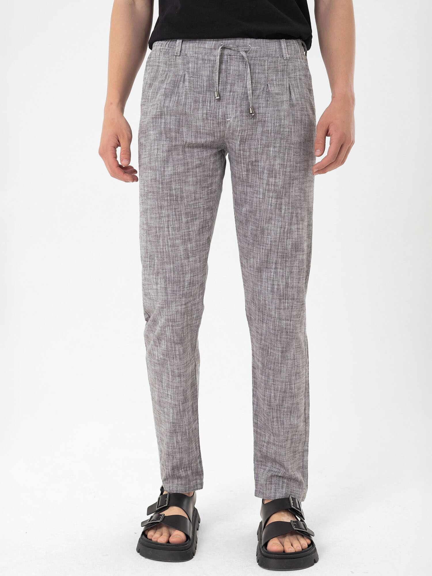 By Diess Collection Nadrág  szürke / taupe / szürke melír termék 2. képe