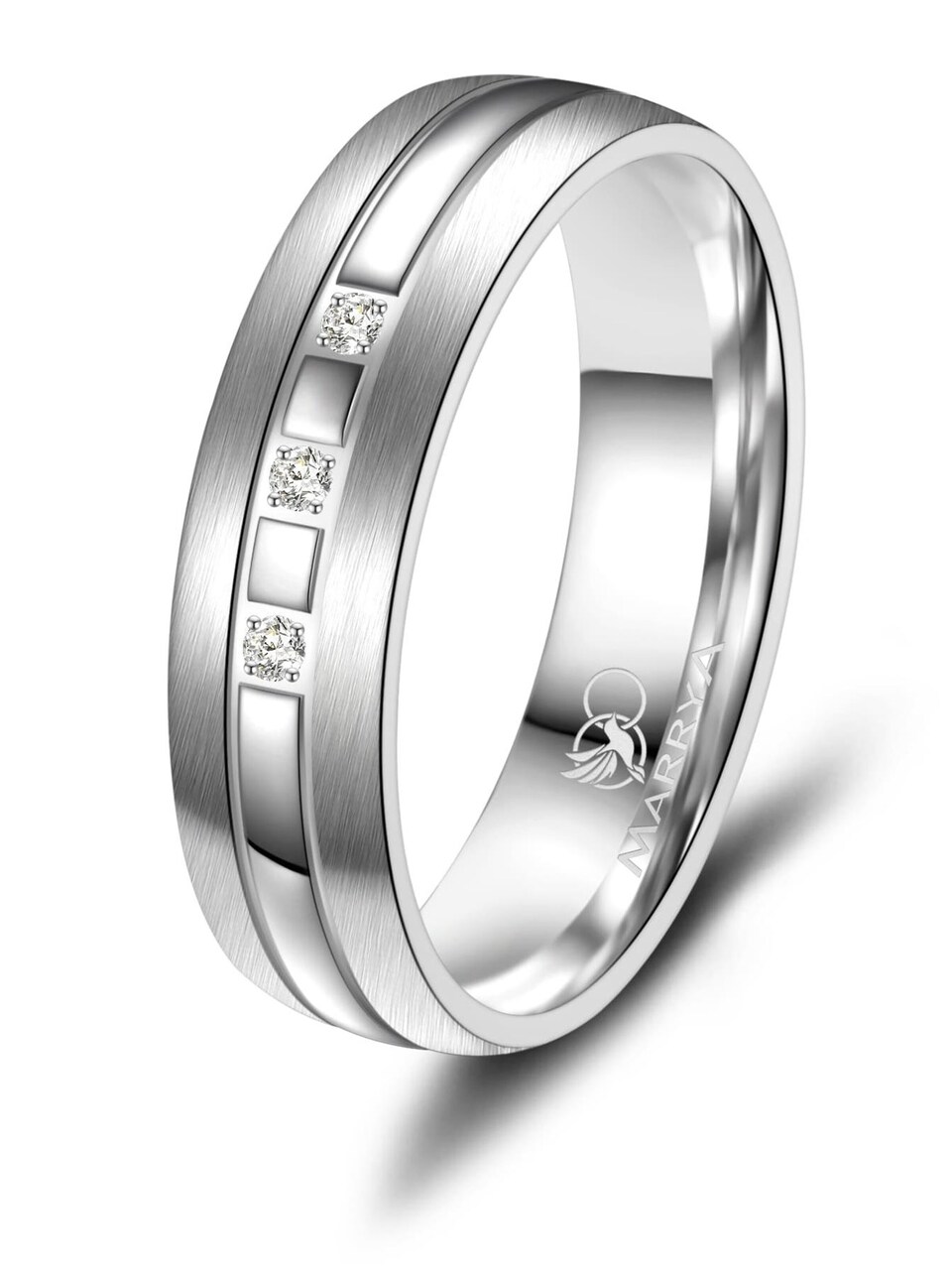 Ring 'MARRYA SI-07 Ehering aus Silber'