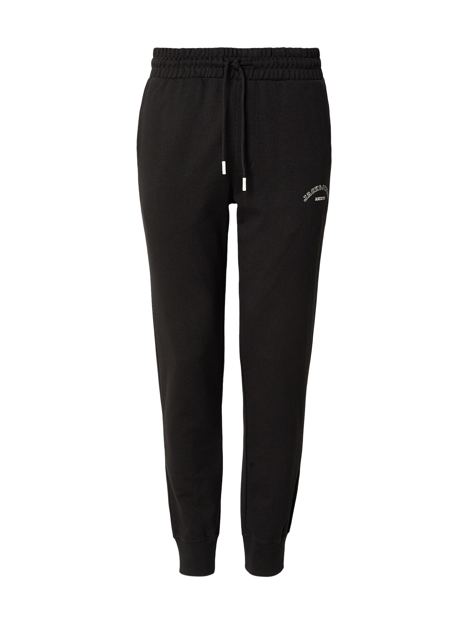 JACK & JONES Pantaloni JPSTGORDON  negru / alb