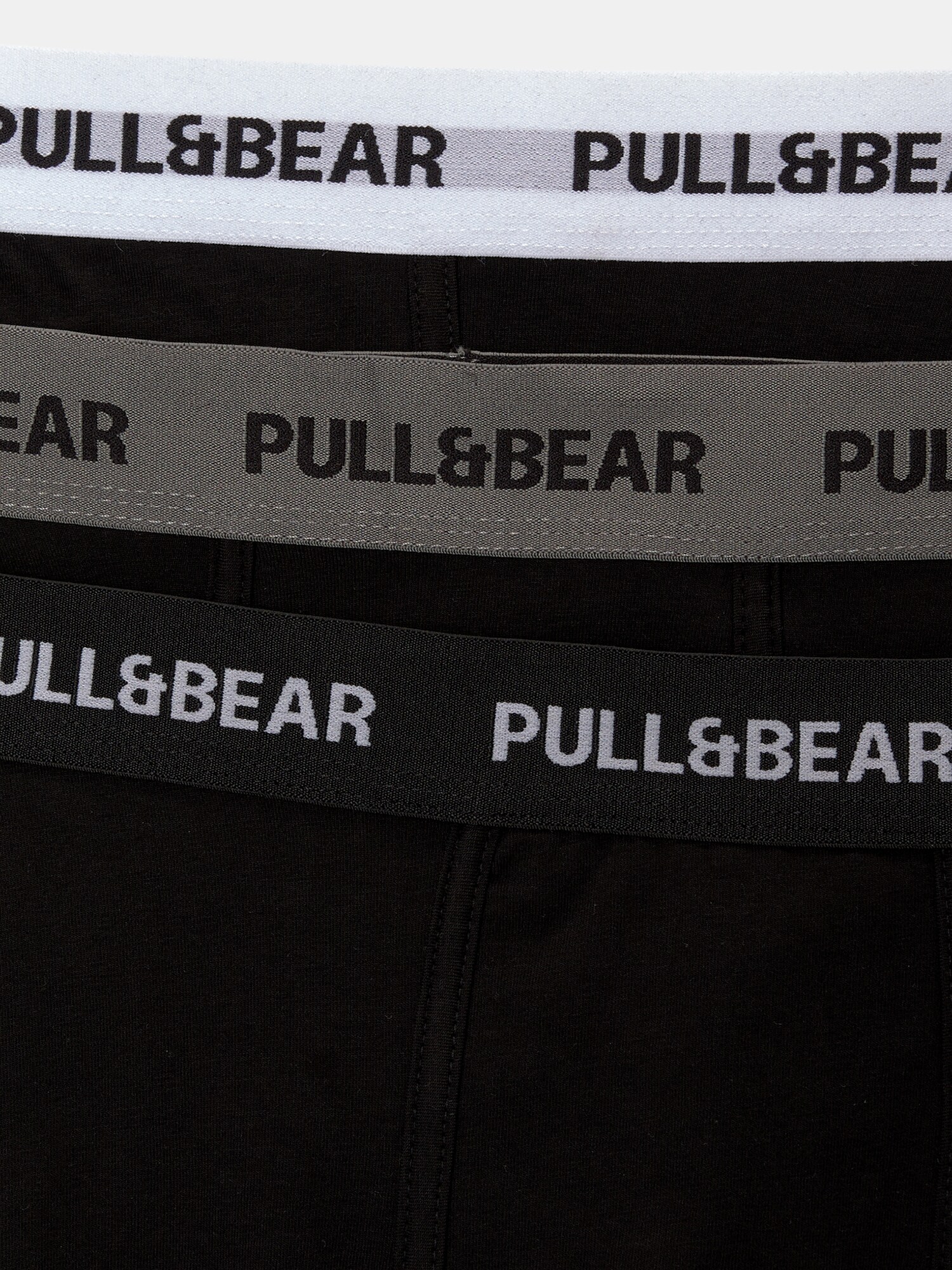 Pull&Bear Boxeralsók  greige / fekete / fehér termék 2. képe