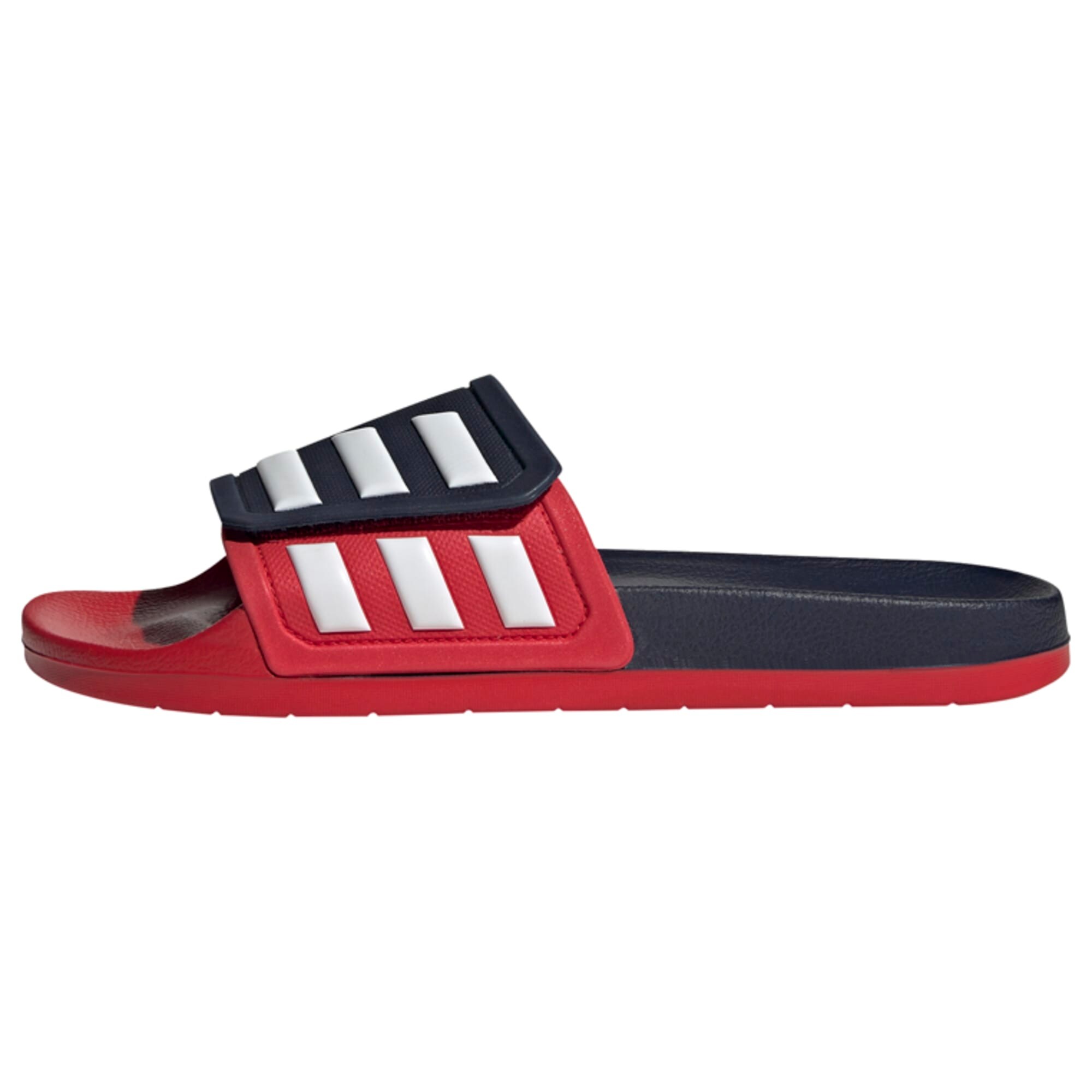 ADIDAS SPORTSWEAR Sandalai / maudymosi batai 'TND Adilette' tamsiai mėlyna jūros spalva / raudona / balta