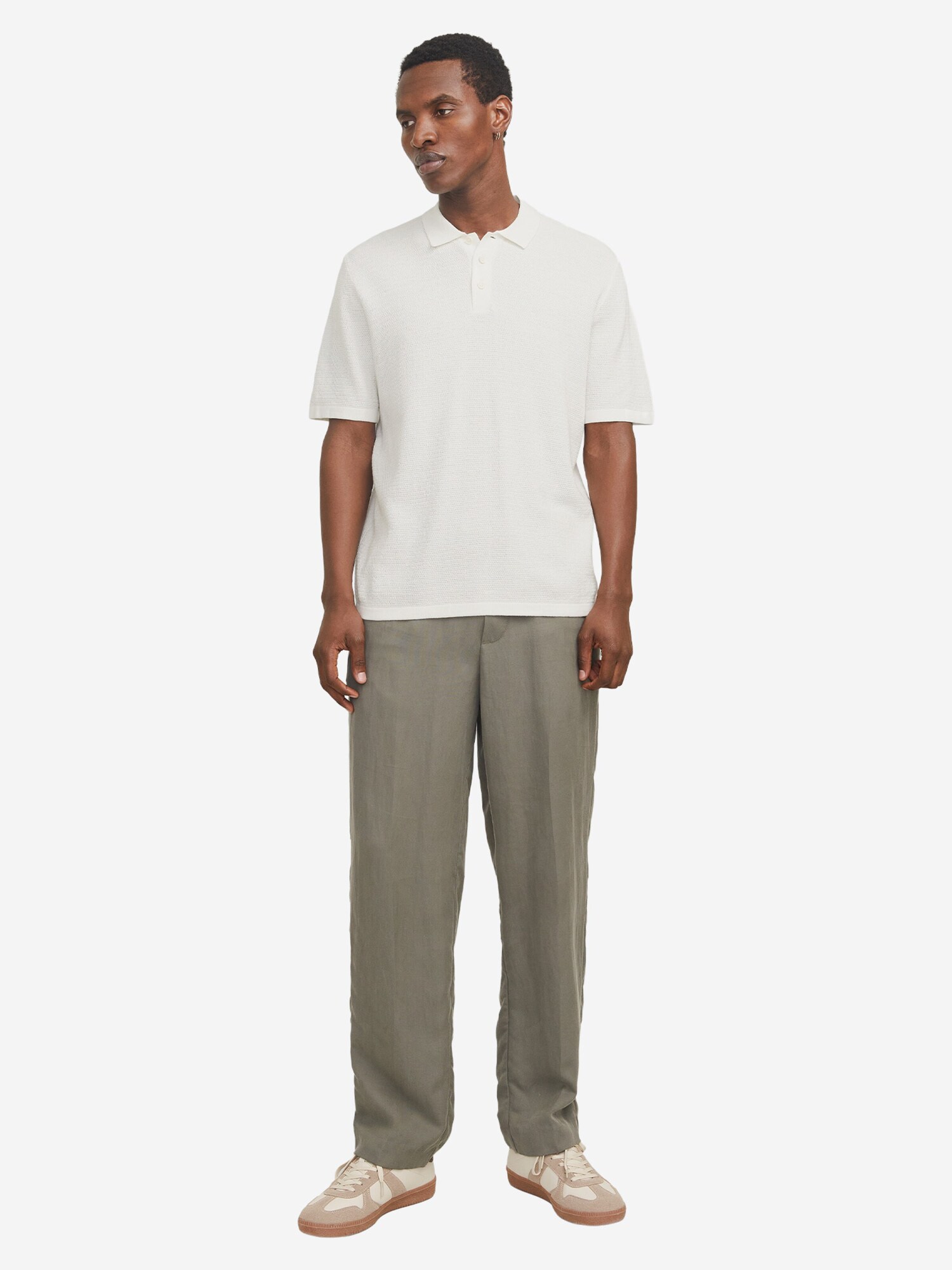JACK & JONES Tričko 'George'  šedobiela (obrázok 5)