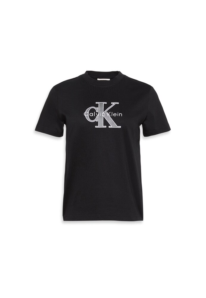 Calvin Klein Jeans T-Shirt 'HERO CLASSIC' Damen Größe L grau / schwarz / weiß