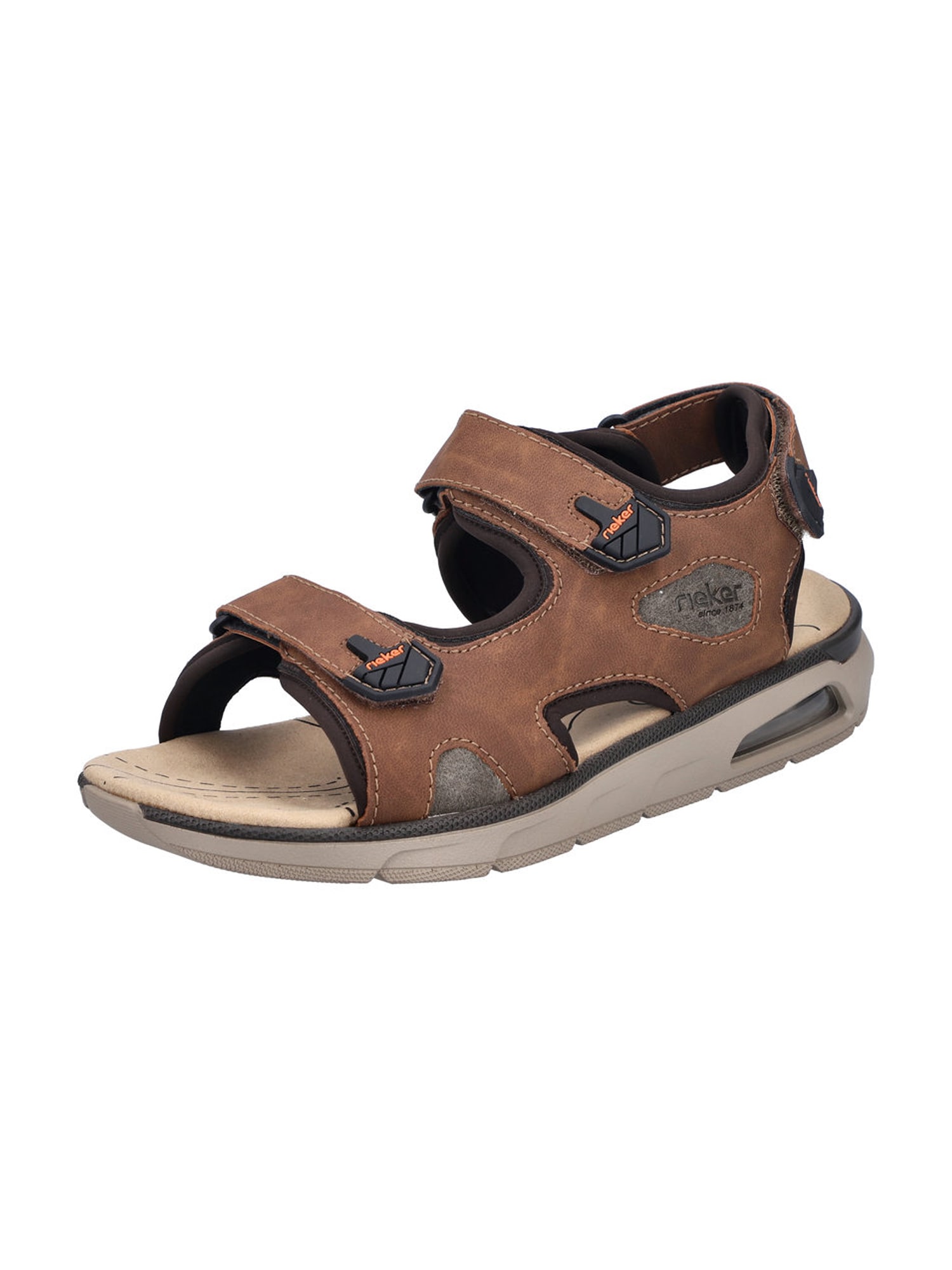 Rieker Sandale trekking  maro / negru