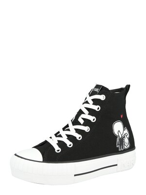 Karl Lagerfeld Zapatillas deportivas altas 'KAMPUS'  negro / blanco