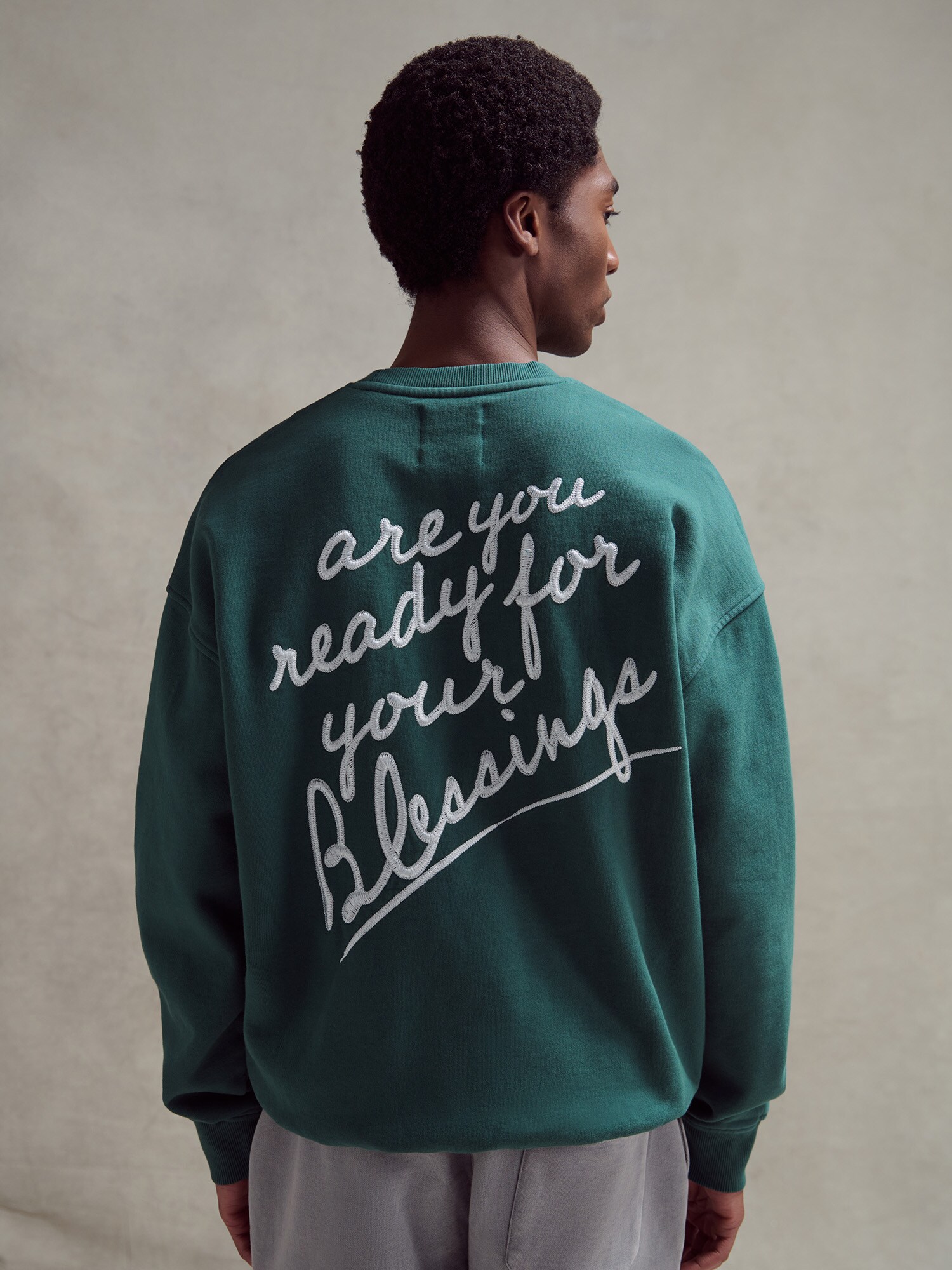 Thumbnail - ABOJ ADEJ Sweatshirt 'Chea' (GOTS) in Grün