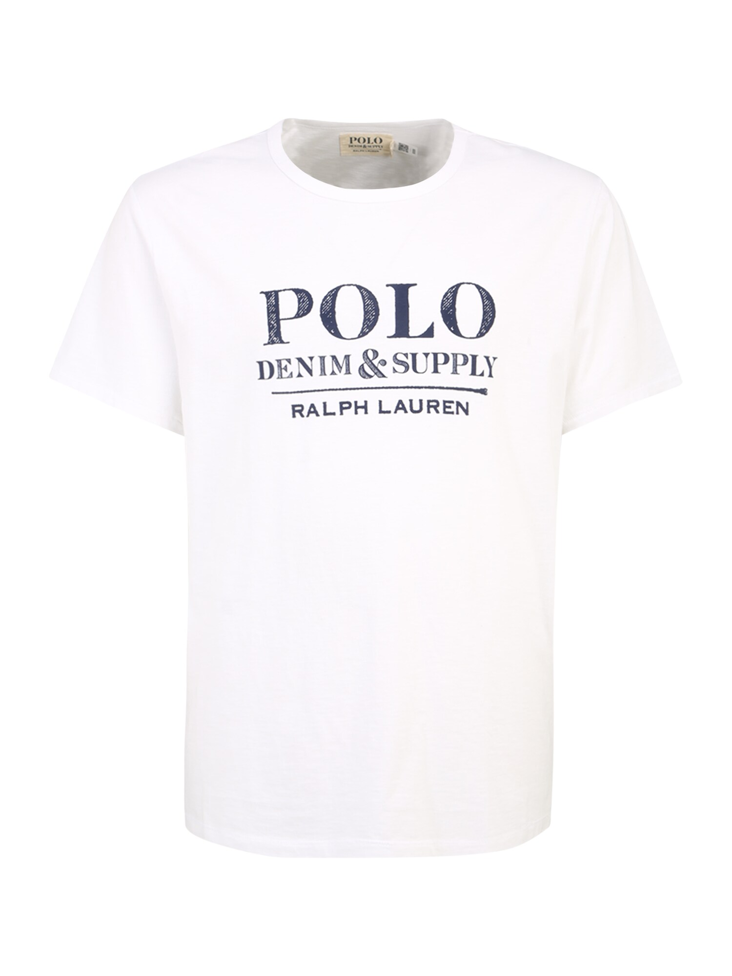 Polo Ralph Lauren Big & Tall Marškinėliai balta / tamsiai mėlyna jūros spalva