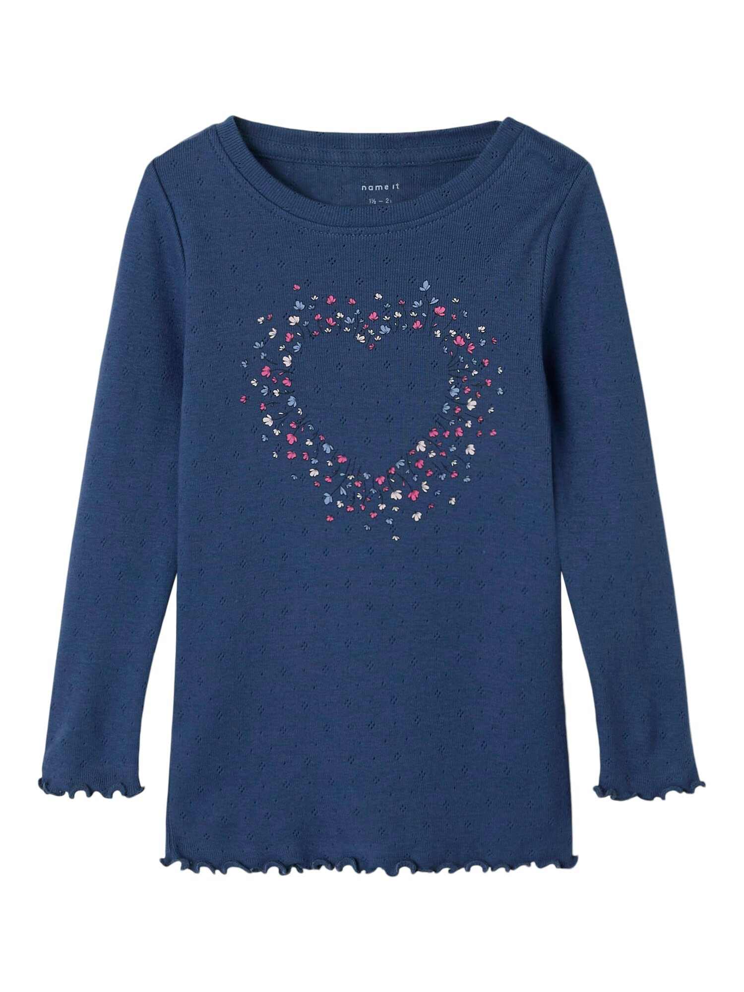 NAME IT Tricou 'NMFNimma'  albastru / albastru marin / roz eozină / negru