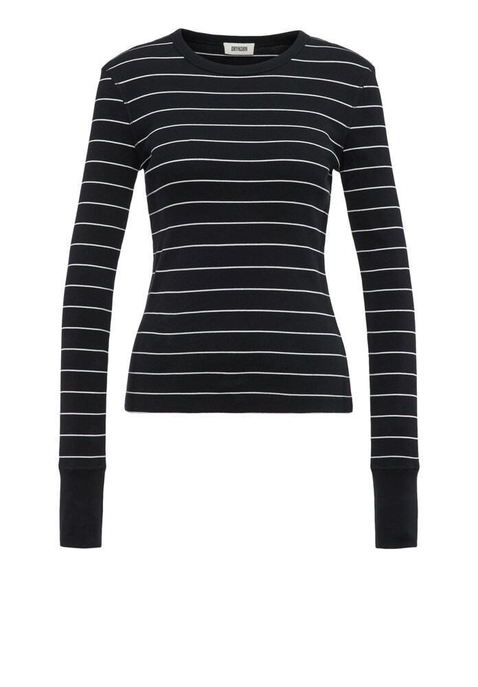 DRYKORN Shirt 'Nurit' Damen Größe M schwarz / weiß