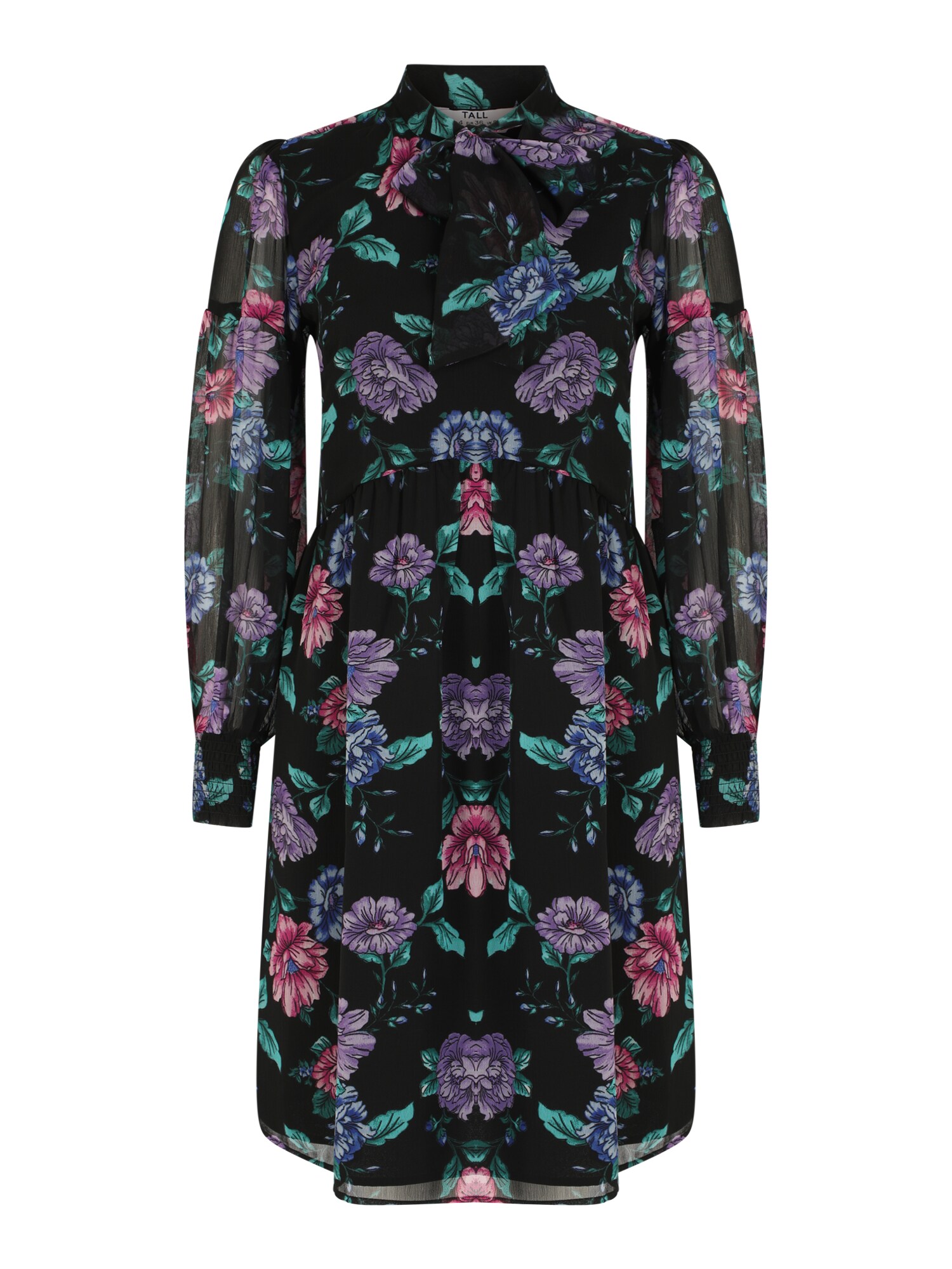 Dorothy Perkins Tall Ruha  világoskék / lila / rózsaszín / fekete akciós termékkép 1