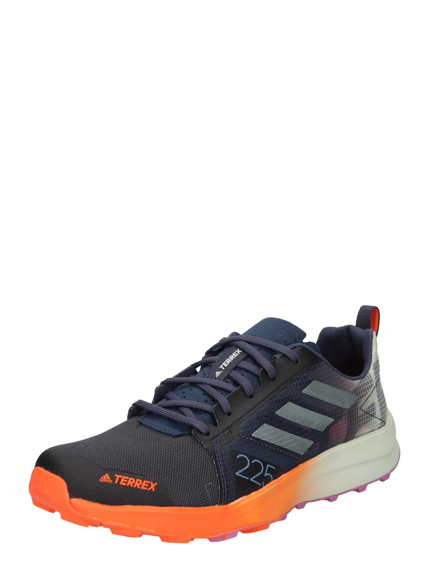 adidas Terrex Bėgimo batai 'Speed Flow' tamsiai mėlyna / pilka / tamsiai oranžinė