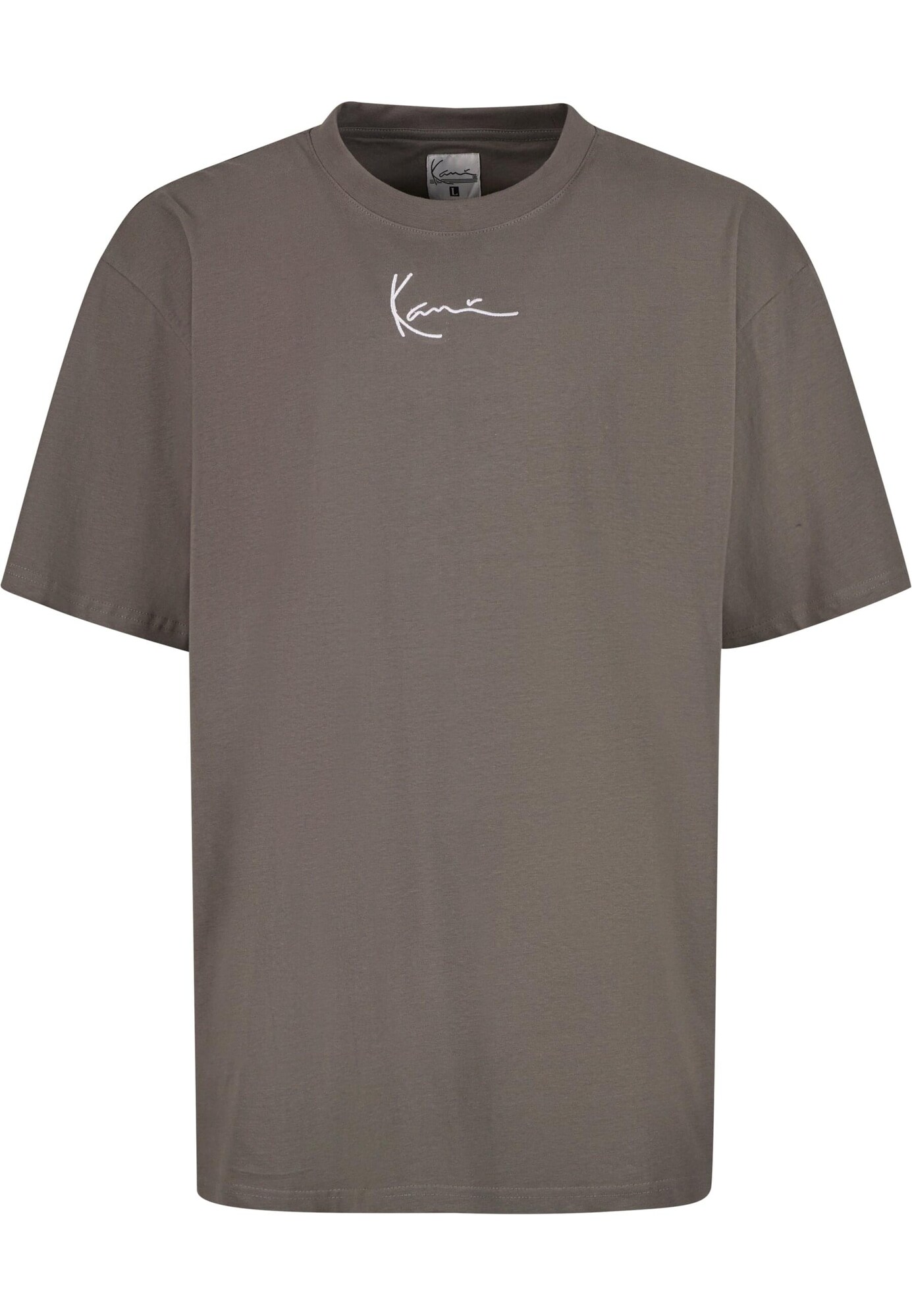 Karl Kani Tricou Essential  gri închis / alb
