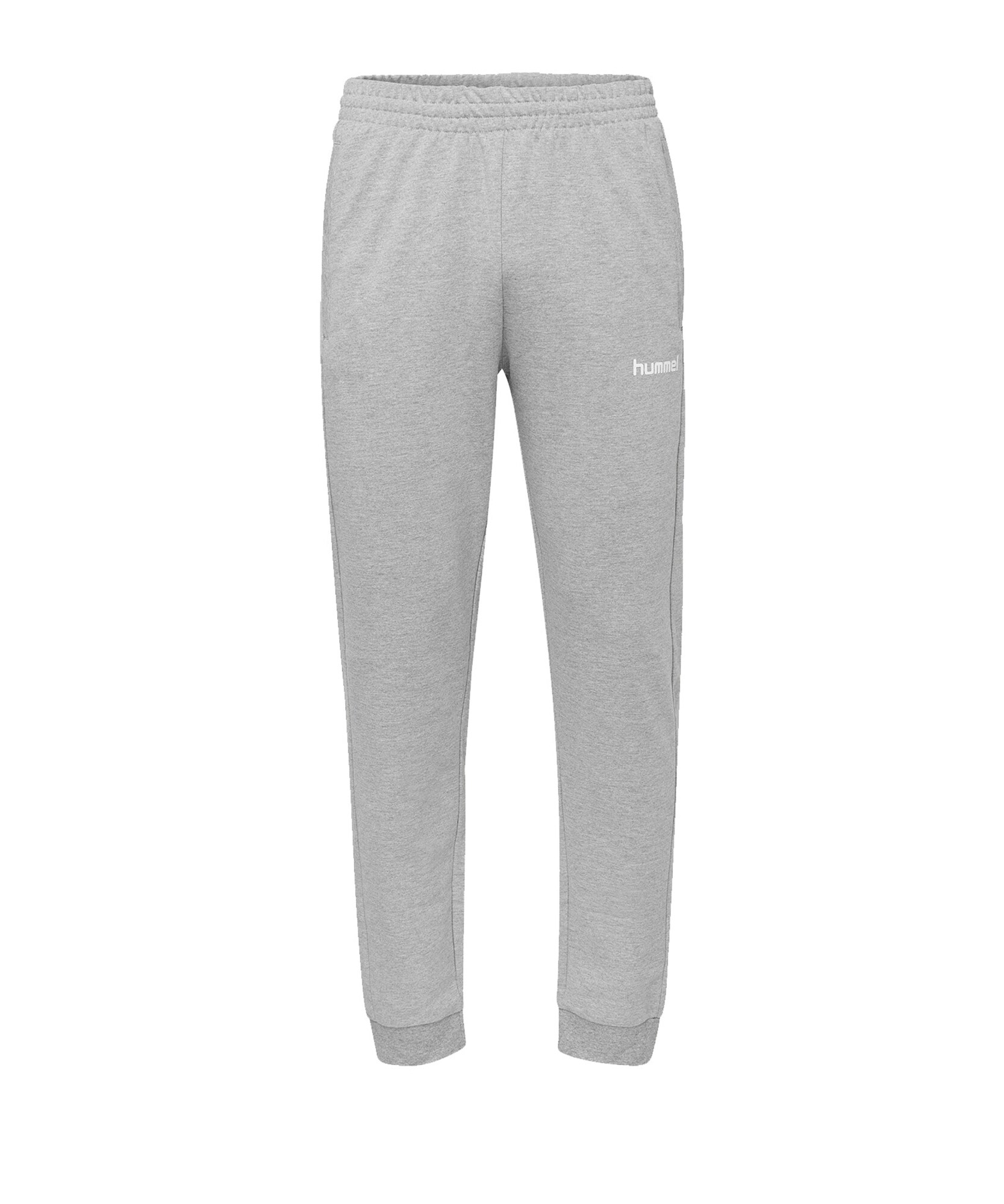 Hummel Pantaloni sport Go  gri / alb