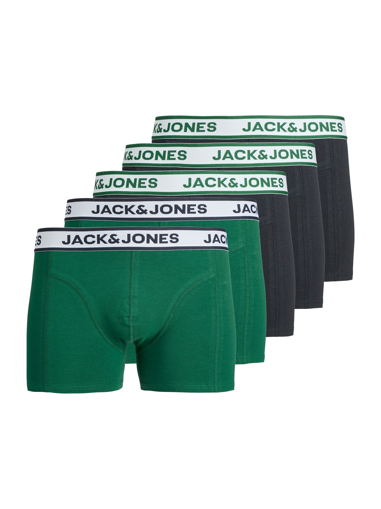 Jack & Jones Junior Chiloţi 'JACNolan'  albastru marin / verde închis / alb