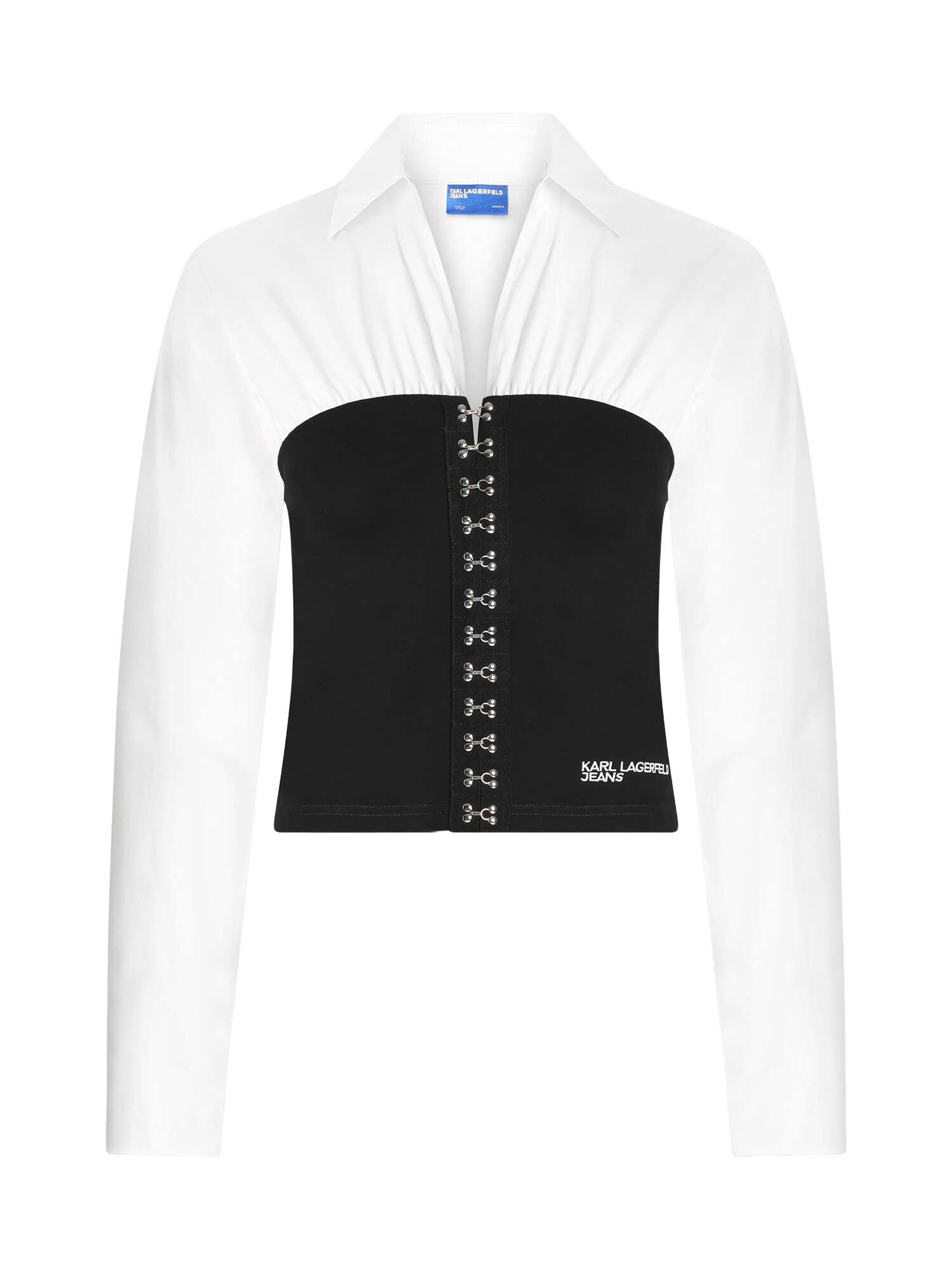 KARL LAGERFELD JEANS Blúzka  čierna / biela