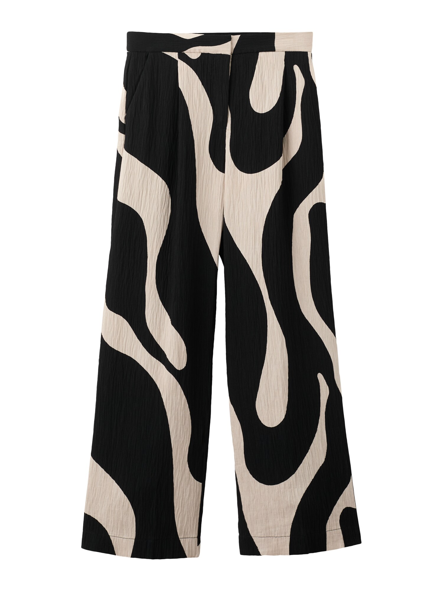 MANGO Pantaloni 'NIKITA'  bej / negru