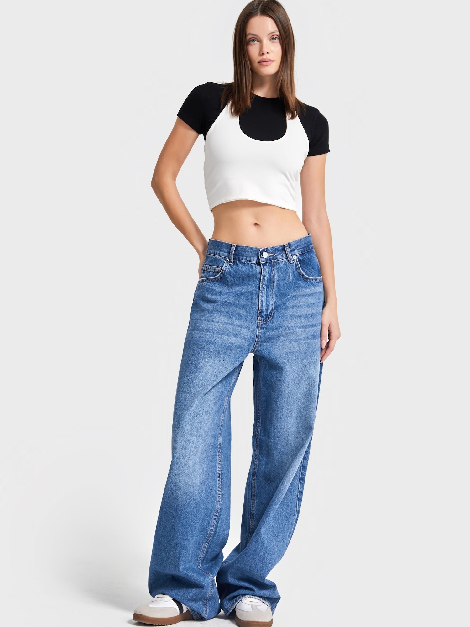 It's Basic Its Basic Jeans Loose Mid Rise Jeans (Lenght 30)