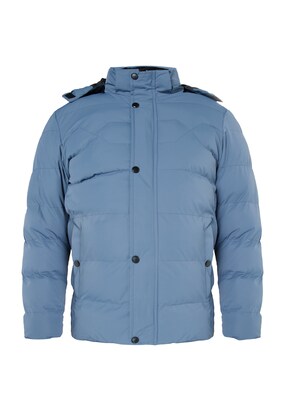 MO Winterjas Turquoise / Blauw denim