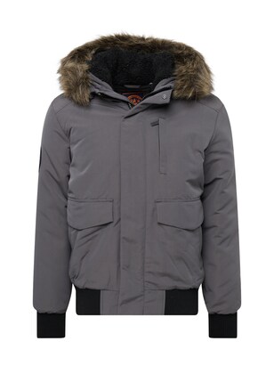 Superdry Tussenjas ‘Everest’ Donkergrijs