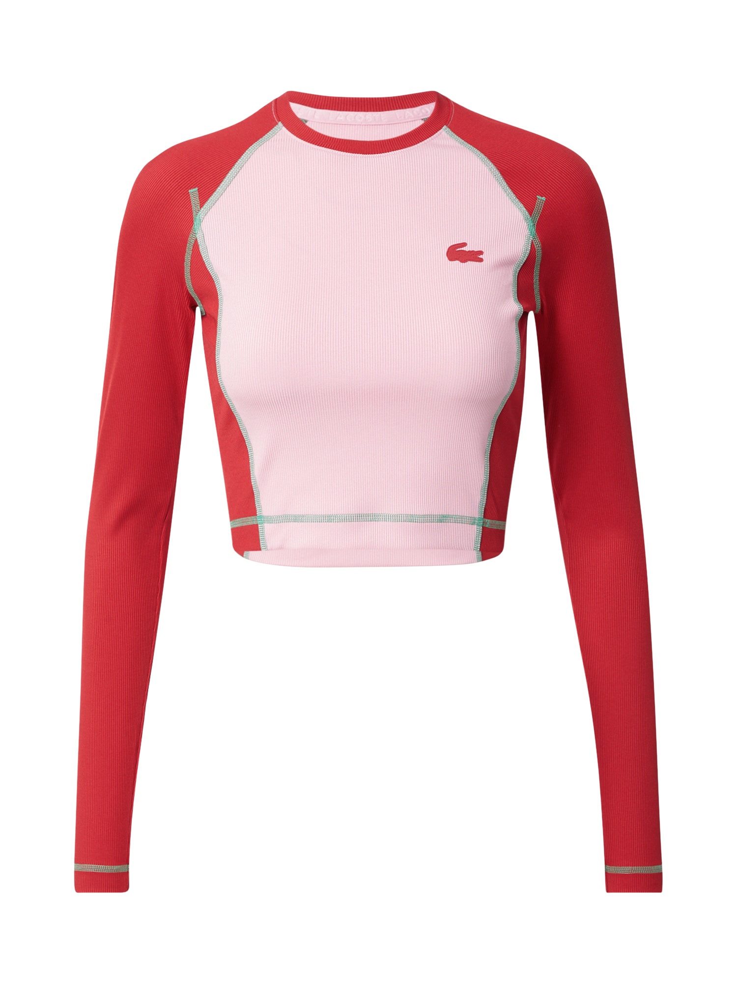 Lacoste Sport Sportiniai marškinėliai rožių spalva / raudona
