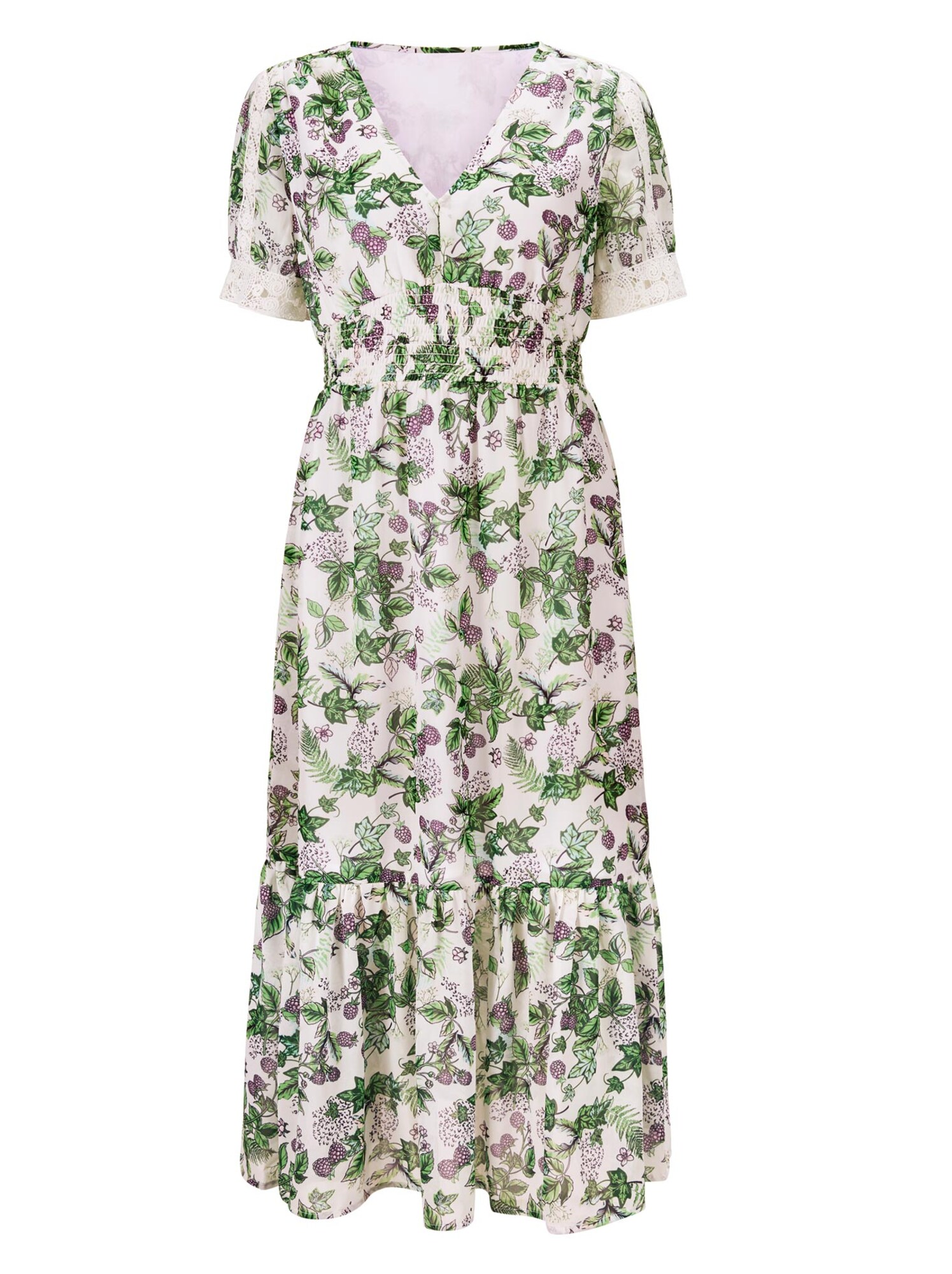 Linea Tesini by heine Vasarinė suknelė smėlio spalva / obuolių spalva / tamsiai žalia / šviesiai violetinė / balta