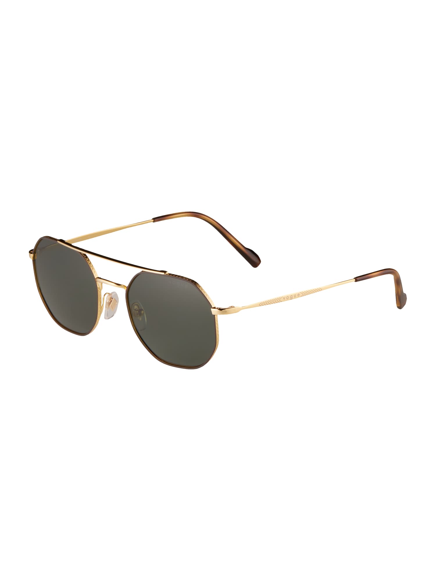 VOGUE Eyewear Saulesbrilles '0VO4193S' zelts / tumši zaļš