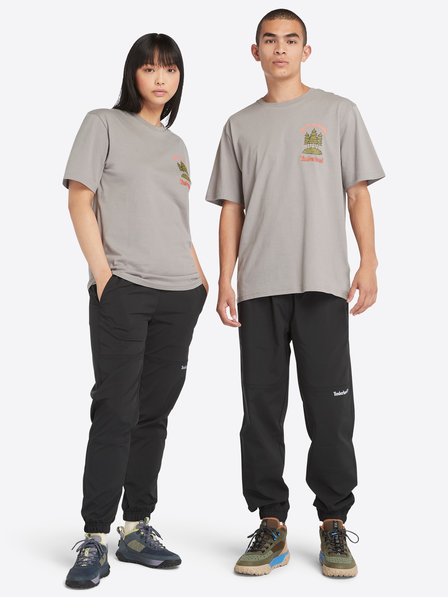 TIMBERLAND Póló  világosszürke / khaki / korál / fekete termék 2. képe